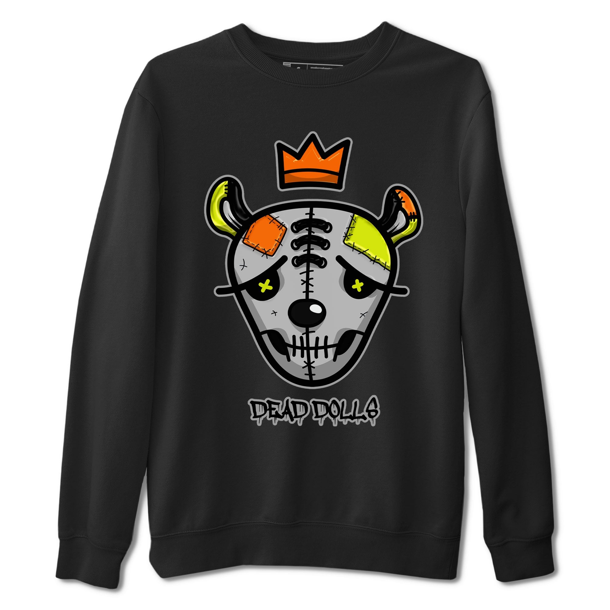 Nike Dunk Halloween shirt to match jordans Dead Dolls Face sneaker tees Nike Dunk Mid Halloween Drip Gear Zone Sneaker Matching Clothing Brand Unisex Sneaker Tee Black 2 T-Shirt