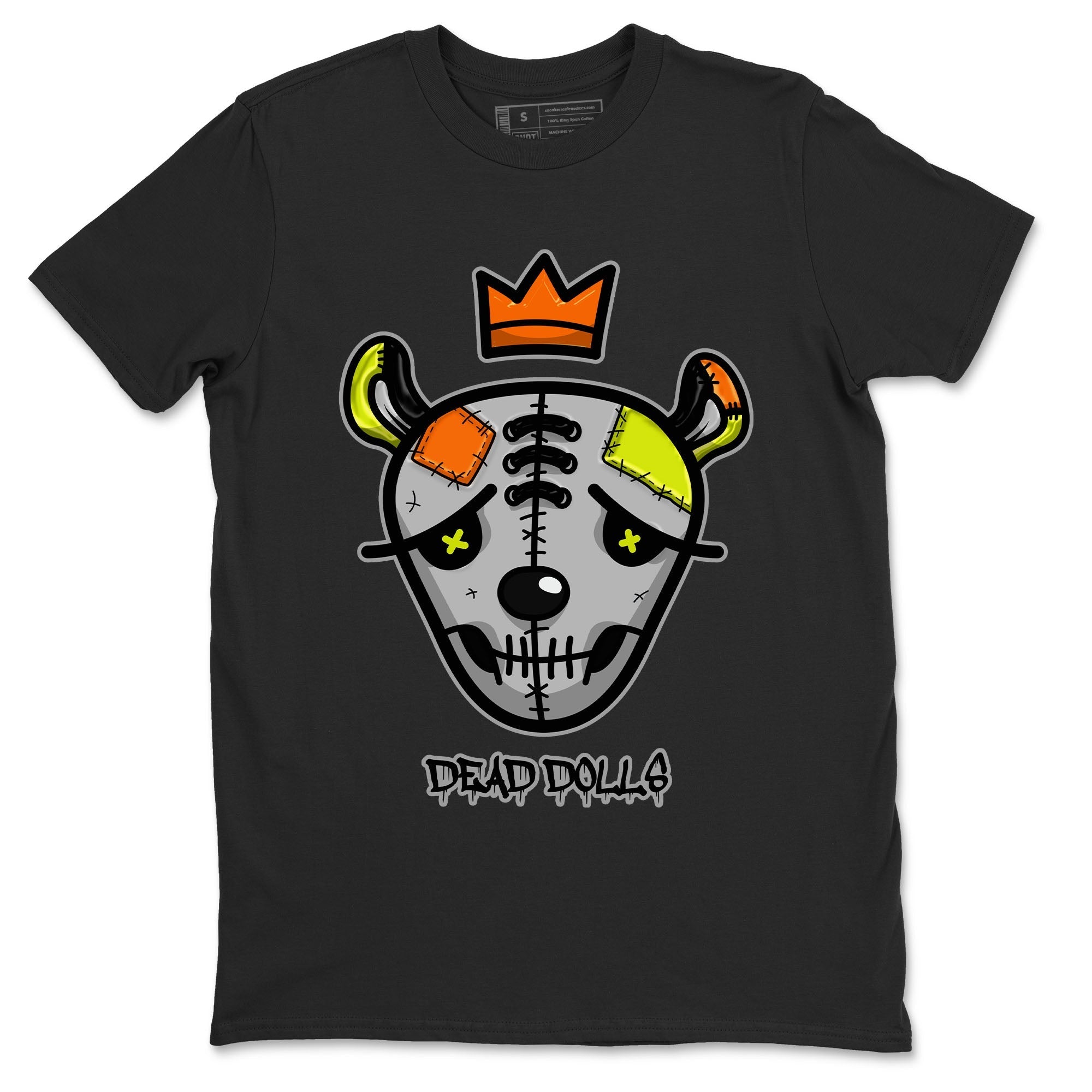 Nike Dunk Halloween shirt to match jordans Dead Dolls Face sneaker tees Nike Dunk Mid Halloween Drip Gear Zone Sneaker Matching Clothing Brand Unisex Sneaker Tee Black 2 T-Shirt