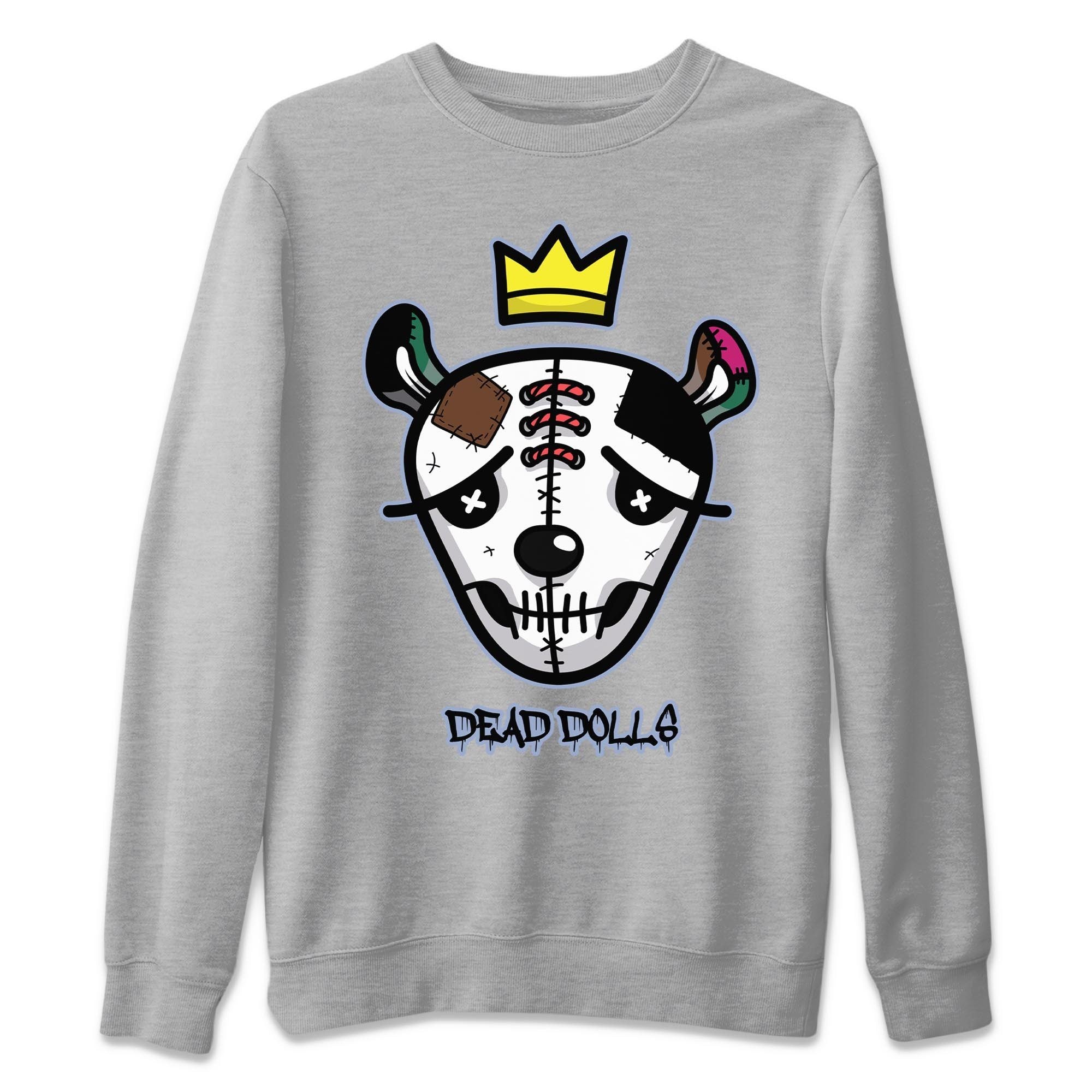 Jordan 1 Hand Crafted Sneaker Matching T-Shirt Dead Dolls Face Sneaker Tees Jordan 1 Hand Crafted Sneaker Release Tees Crew Neck Tees