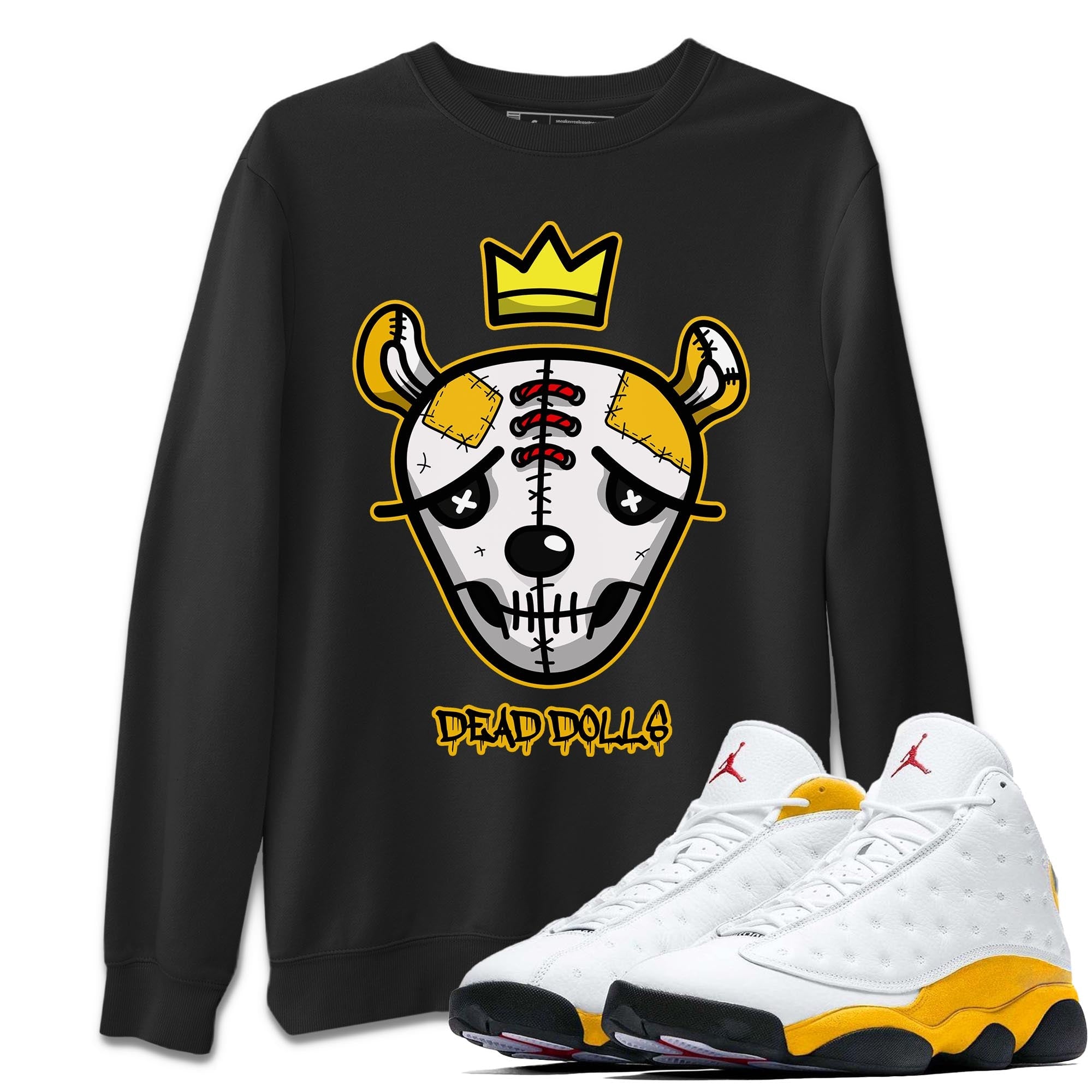 Jordan 13 Del Sol Shirt To Match Jordans Dead Dolls Face Sneaker Tees Jordan 13 Del Sol Drip Gear Zone Sneaker Matching Clothing Unisex Shirts