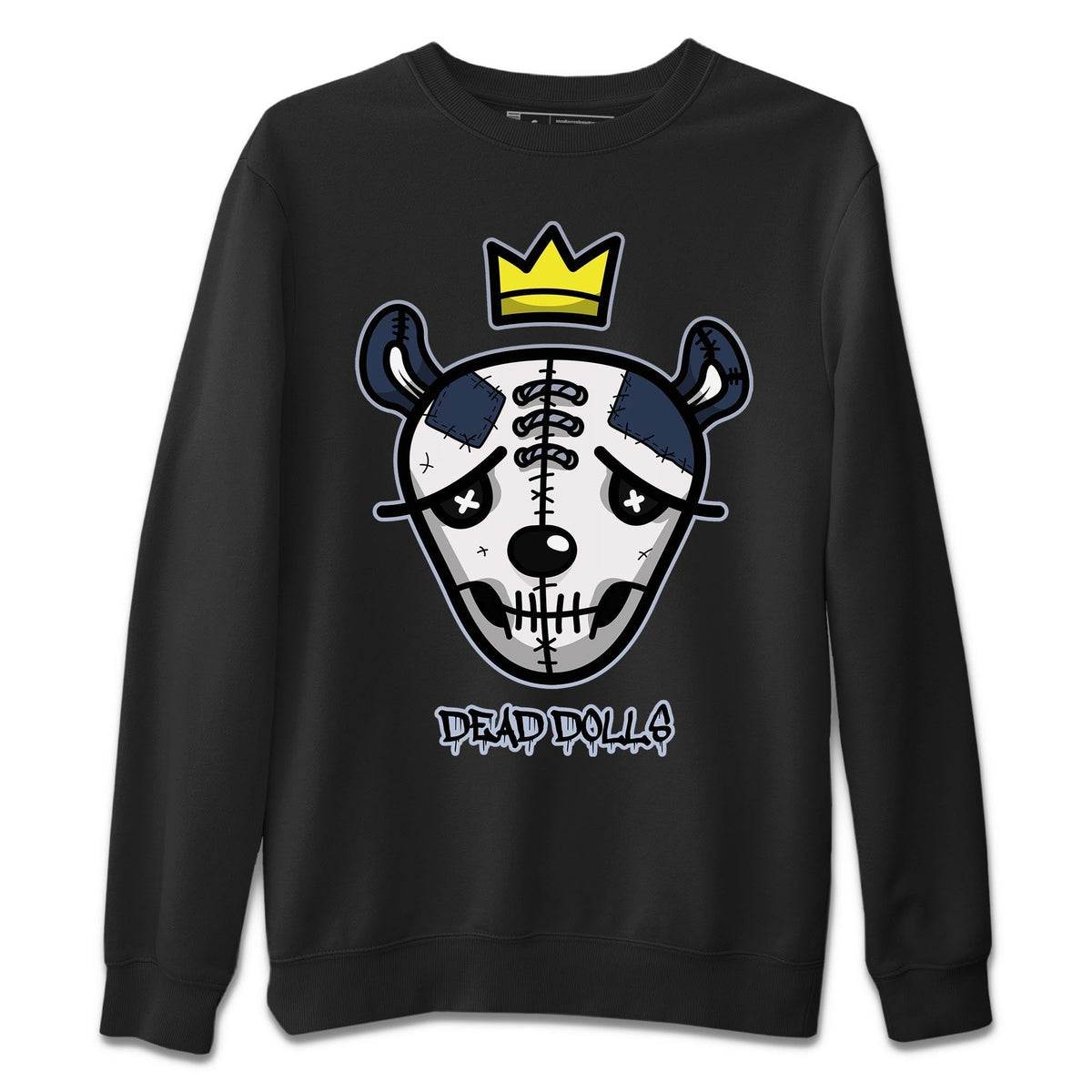 Jordan 6 Midnight Navy Sneaker Matching T-Shirt Dead Dolls Face Sneaker Tees Jordan 6 Midnight Navy Sneaker Release Tees Crew Neck Tees