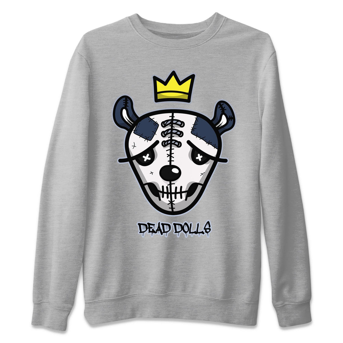 Jordan 6 Midnight Navy Sneaker Matching T-Shirt Dead Dolls Face Sneaker Tees Jordan 6 Midnight Navy Sneaker Release Tees Crew Neck Tees