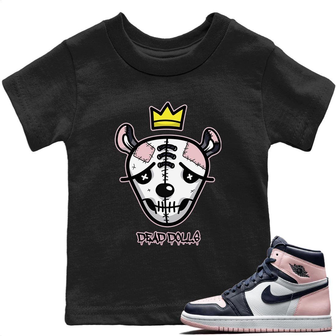 Jordan 1 Atmosphere Sneaker Match Tees Dead Dolls Face Sneaker Tees Jordan 1 Atmosphere Jordan to match sneaker T-Shirt Kids Shirts