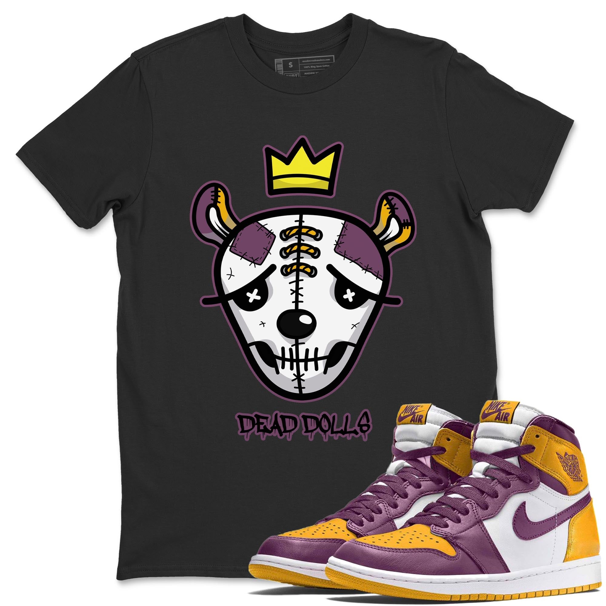 Jordan 1 Brotherhood Sneaker Matching T-Shirt Dead Dolls Face Sneaker Tees Jordan 1 Brotherhood Sneaker Release Tees Crew Neck Tees