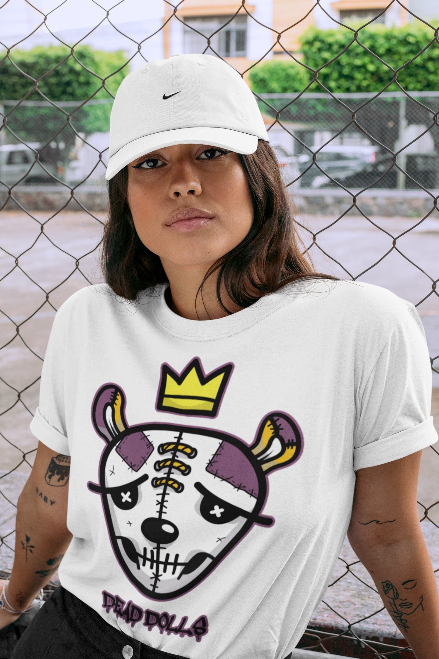 Jordan 1 Brotherhood Sneaker Matching T-Shirt Dead Dolls Face Sneaker Tees Jordan 1 Brotherhood Sneaker Release Tees Crew Neck Tees