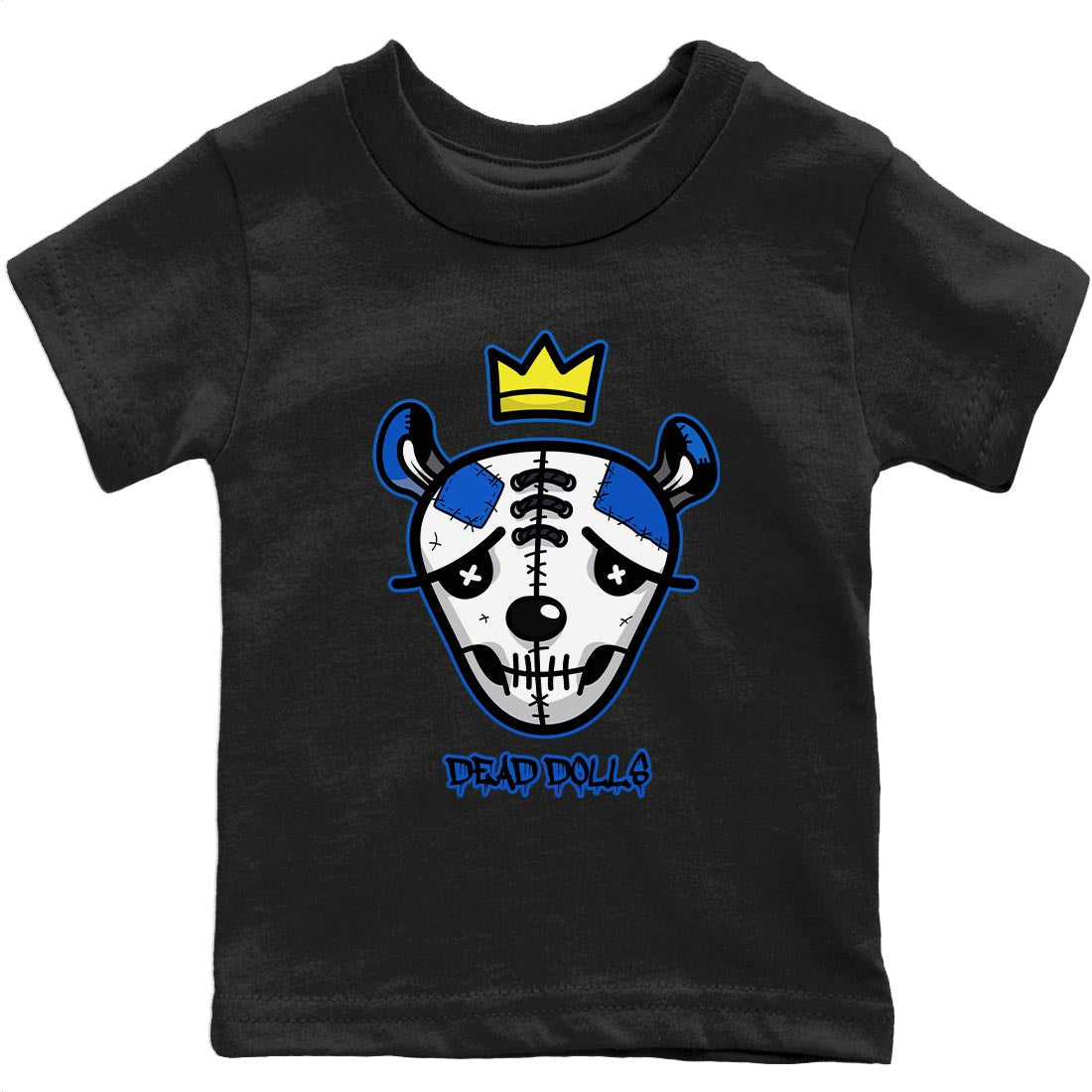 Jordan 1 Dark Marina Blue Sneaker Matching T-Shirt Dead Dolls Face Sneaker Tees Jordan 1 Dark Marina Blue Sneaker Release Tees Kids Shirts