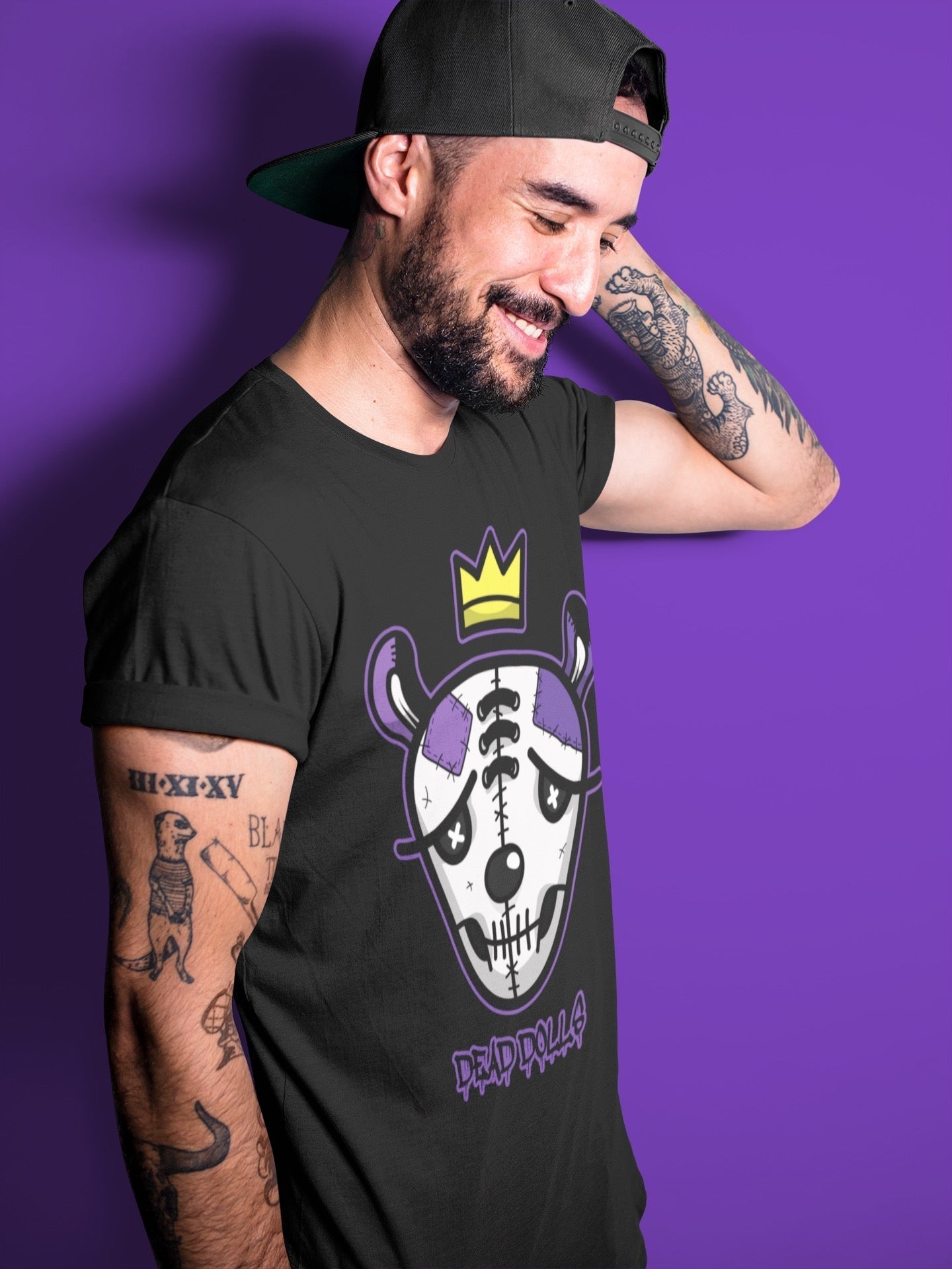 Jordan 13 Court Purple Shirt To Match Jordans Dead Dolls Face Sneaker Tees Jordan 13 Court Purple Drip Gear Zone Sneaker Matching Clothing Unisex Shirts