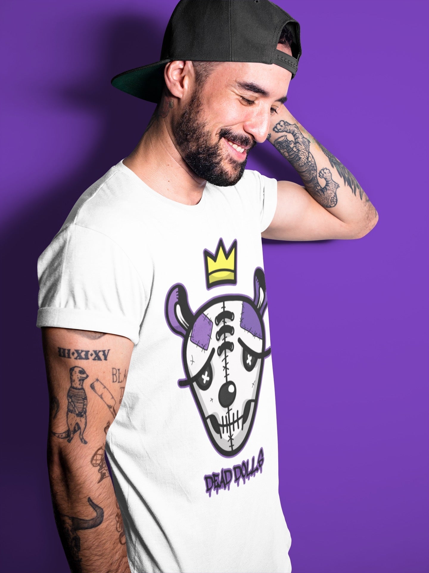 Jordan 13 Court Purple Shirt To Match Jordans Dead Dolls Face Sneaker Tees Jordan 13 Court Purple Drip Gear Zone Sneaker Matching Clothing Unisex Shirts