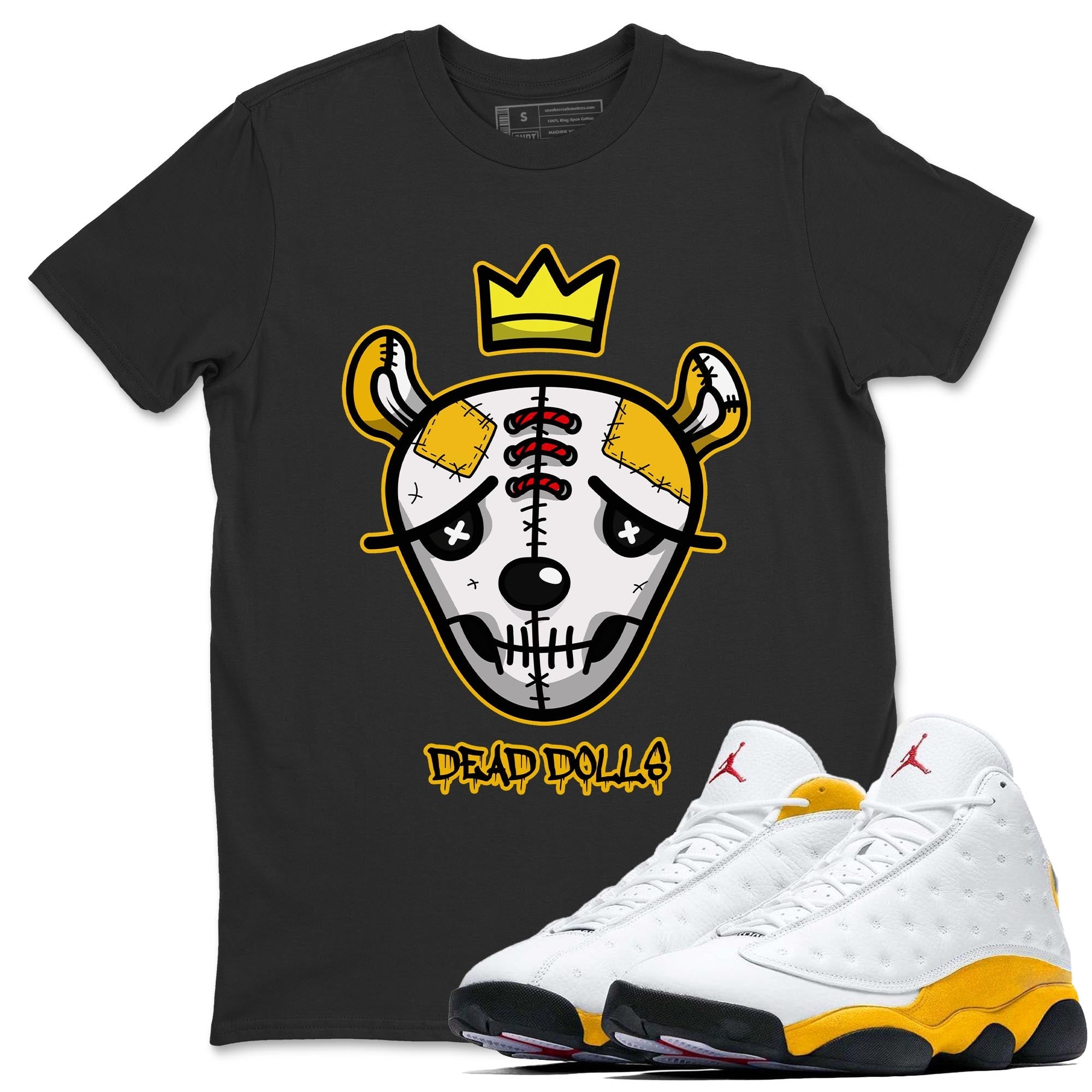 Jordan 13 Del Sol Shirt To Match Jordans Dead Dolls Face Sneaker Tees Jordan 13 Del Sol Drip Gear Zone Sneaker Matching Clothing Unisex Shirts