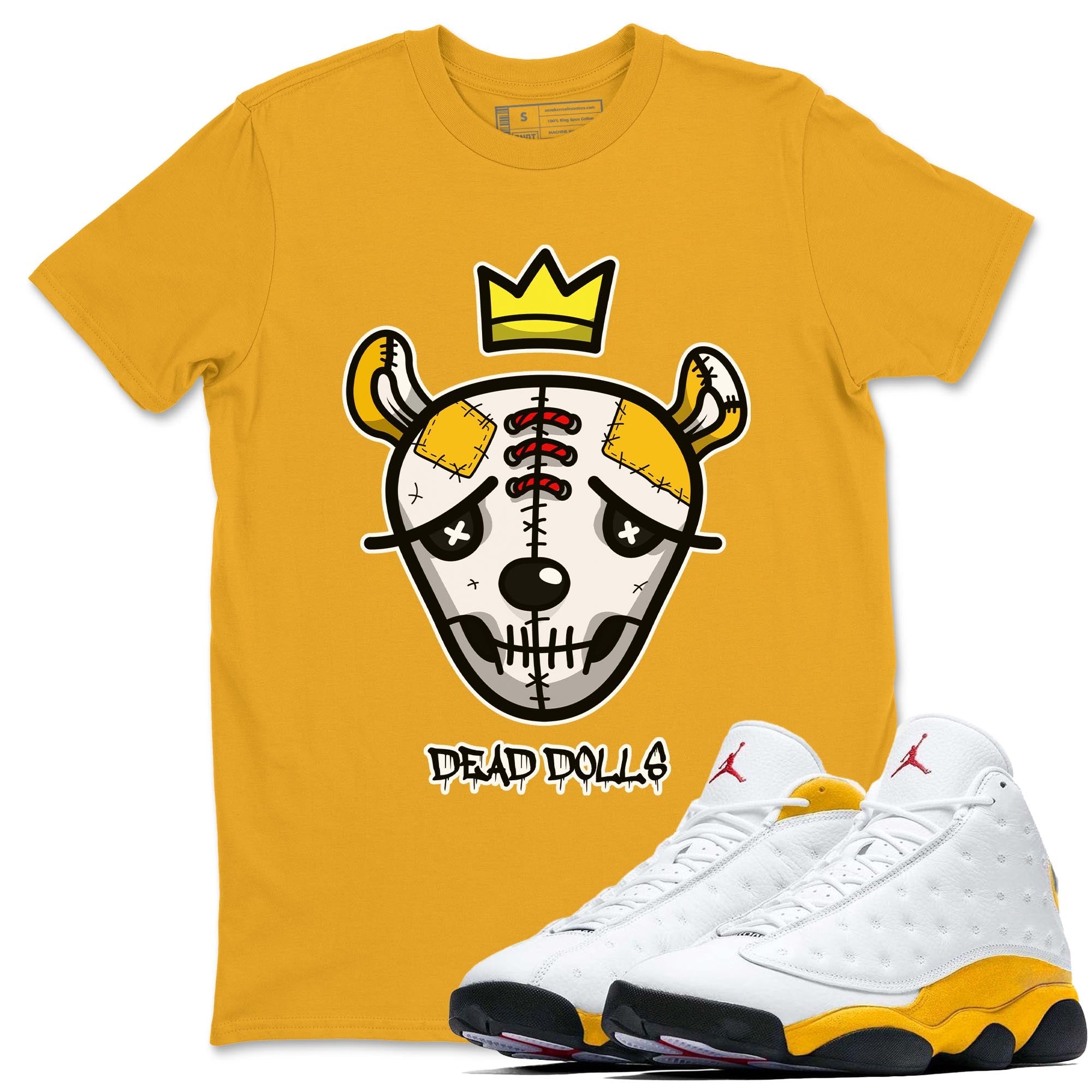 Jordan 13 Del Sol Shirt To Match Jordans Dead Dolls Face Sneaker Tees Jordan 13 Del Sol Drip Gear Zone Sneaker Matching Clothing Unisex Shirts