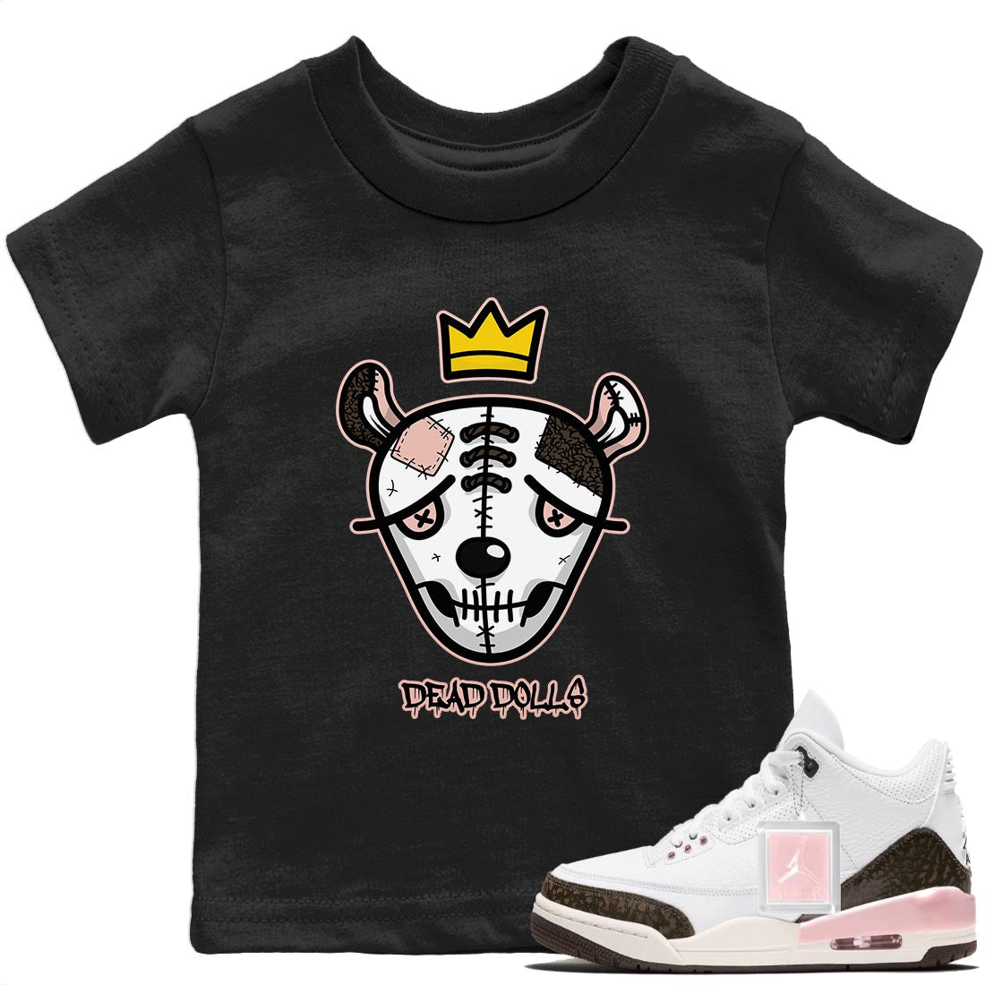Jordan 3 Atmosphere Sneaker Matching T-Shirt Dead Dolls Face Sneaker Tees Jordan 3 Atmosphere Sneaker Release Tees Kids Shirts