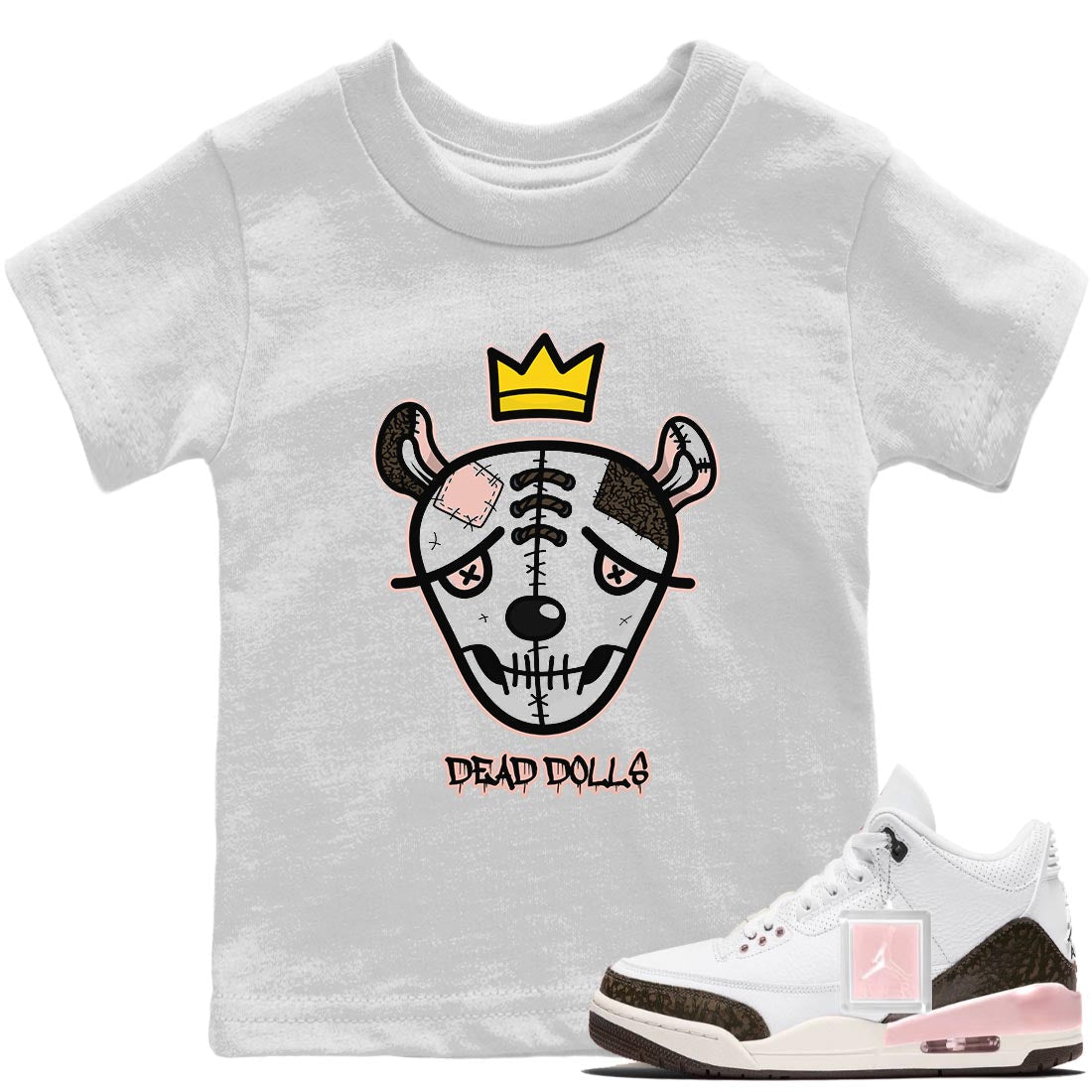 Jordan 3 Atmosphere Sneaker Matching T-Shirt Dead Dolls Face Sneaker Tees Jordan 3 Atmosphere Sneaker Release Tees Kids Shirts
