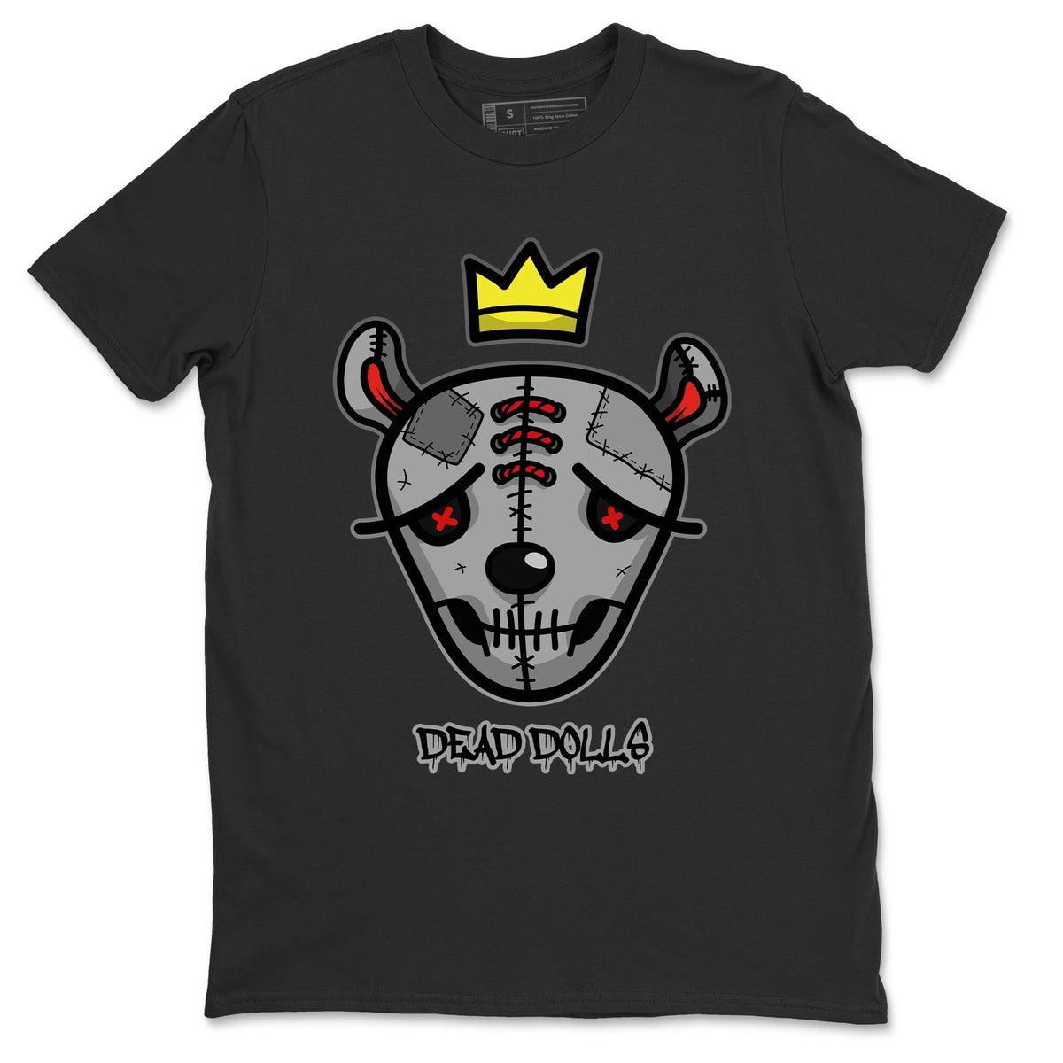Jordan 4 Infrared Sneaker Matching T-Shirt Dead Dolls Face Sneaker Tees Jordan 4 Infrared Sneaker Release Tees Crew Neck Tees