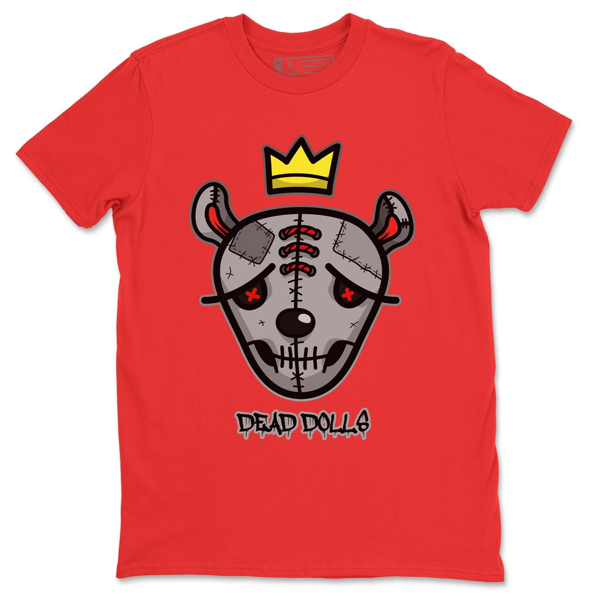 Jordan 4 Infrared Sneaker Matching T-Shirt Dead Dolls Face Sneaker Tees Jordan 4 Infrared Sneaker Release Tees Crew Neck Tees