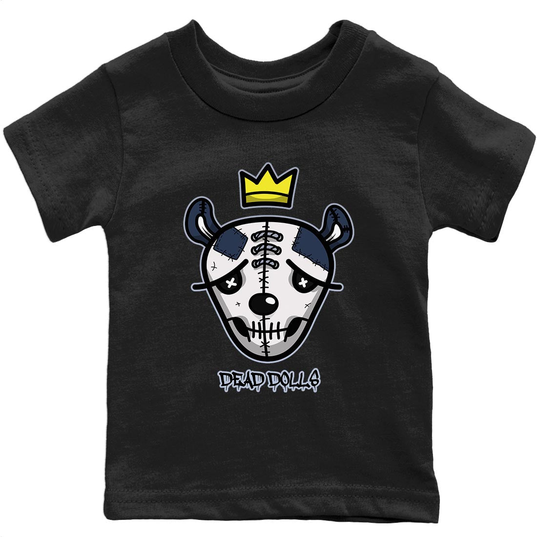 Jordan 6 Midnight Navy Sneaker Matching T-Shirt Dead Dolls Face Sneaker Tees Jordan 6 Midnight Navy Sneaker Release Tees Kids Shirts
