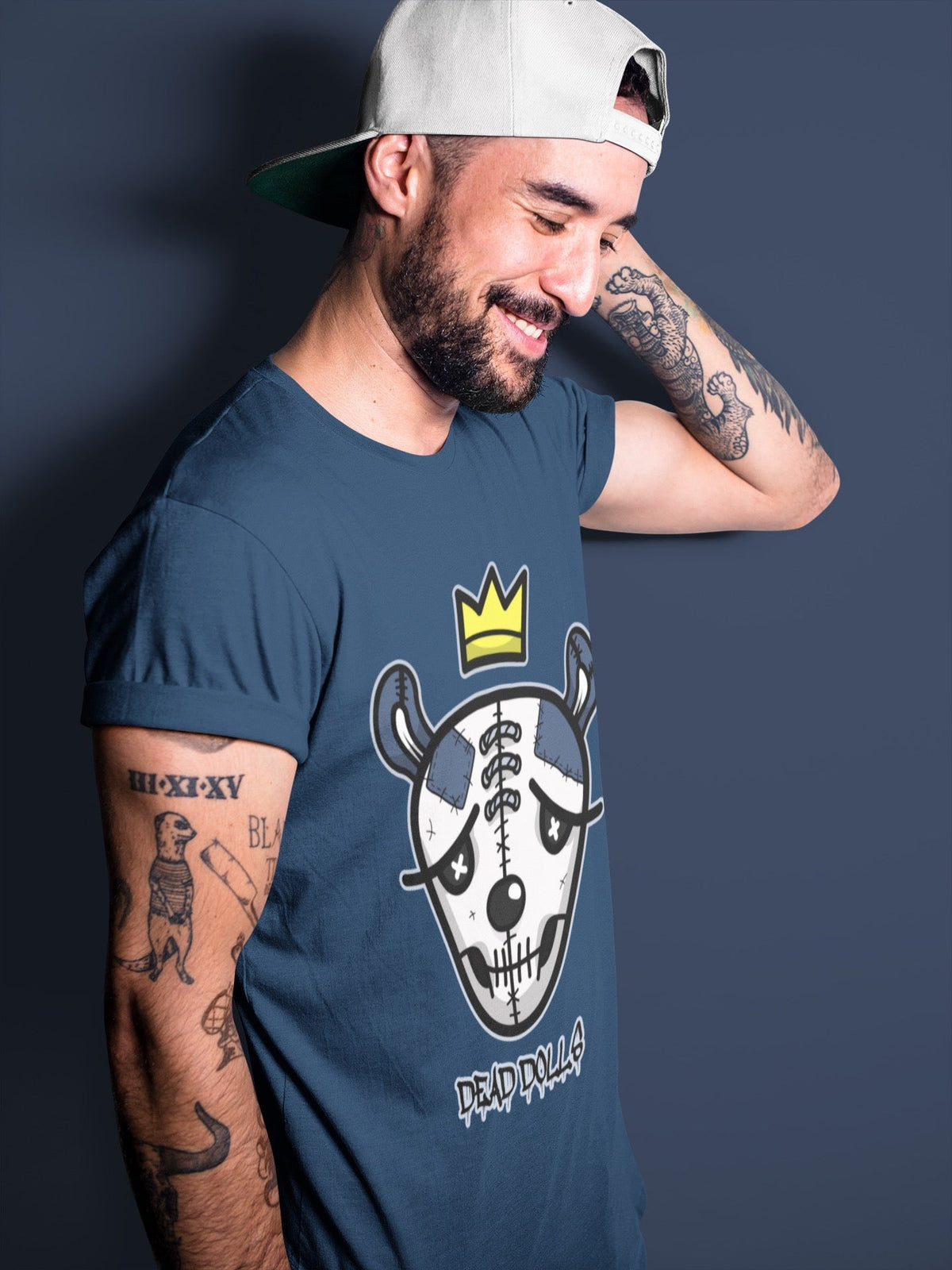 Jordan 6 Midnight Navy Sneaker Matching T-Shirt Dead Dolls Face Sneaker Tees Jordan 6 Midnight Navy Sneaker Release Tees Crew Neck Tees