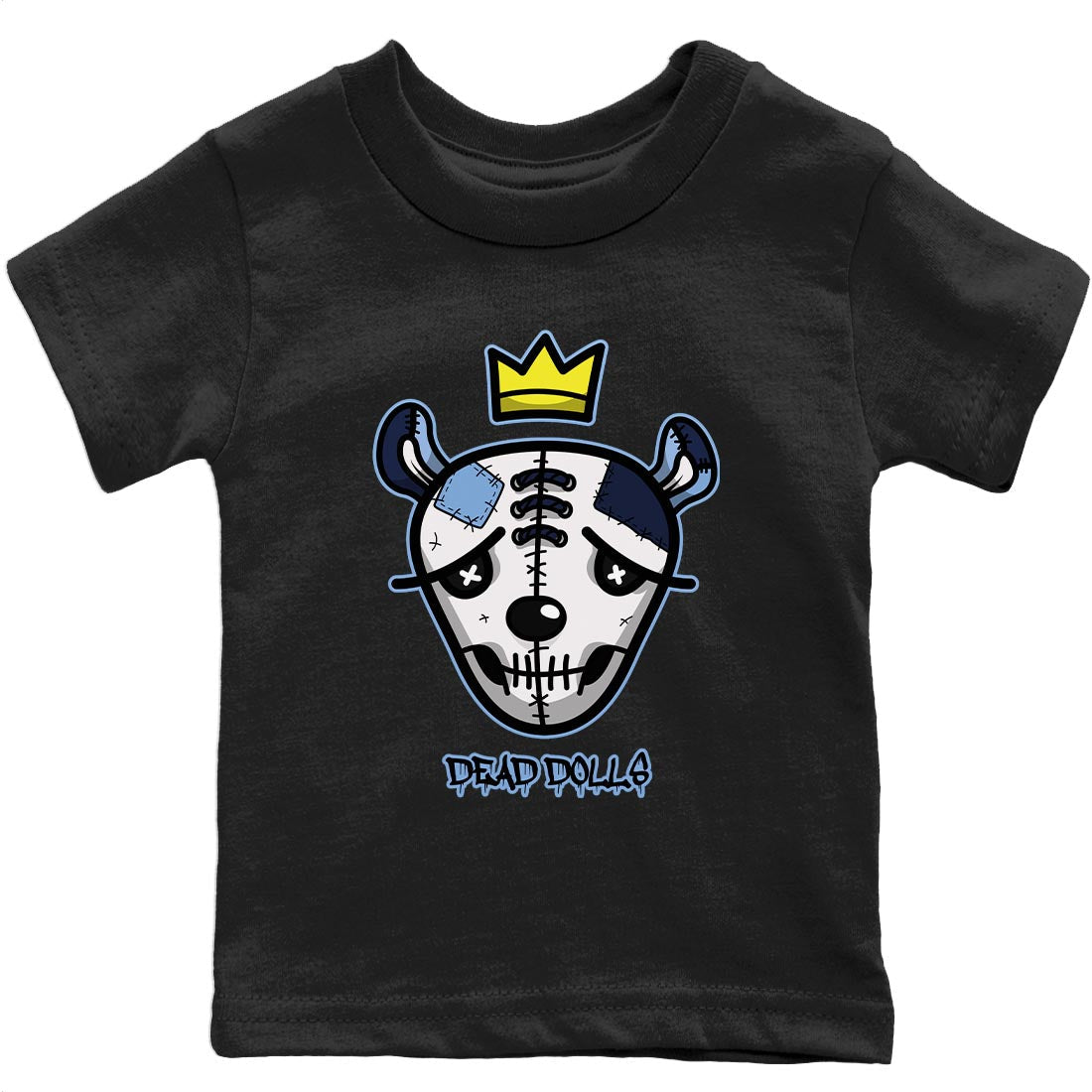Jordan 6 UNC Shirt To Match Jordans Dead Dolls Face Sneaker Tees Jordan 6 UNC Drip Gear Zone Sneaker Matching Clothing Kids Shirts