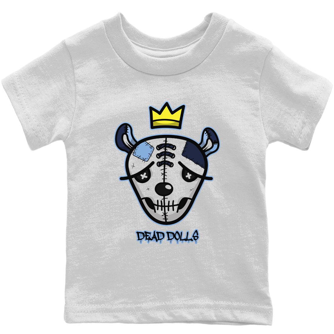 Jordan 6 UNC Shirt To Match Jordans Dead Dolls Face Sneaker Tees Jordan 6 UNC Drip Gear Zone Sneaker Matching Clothing Kids Shirts