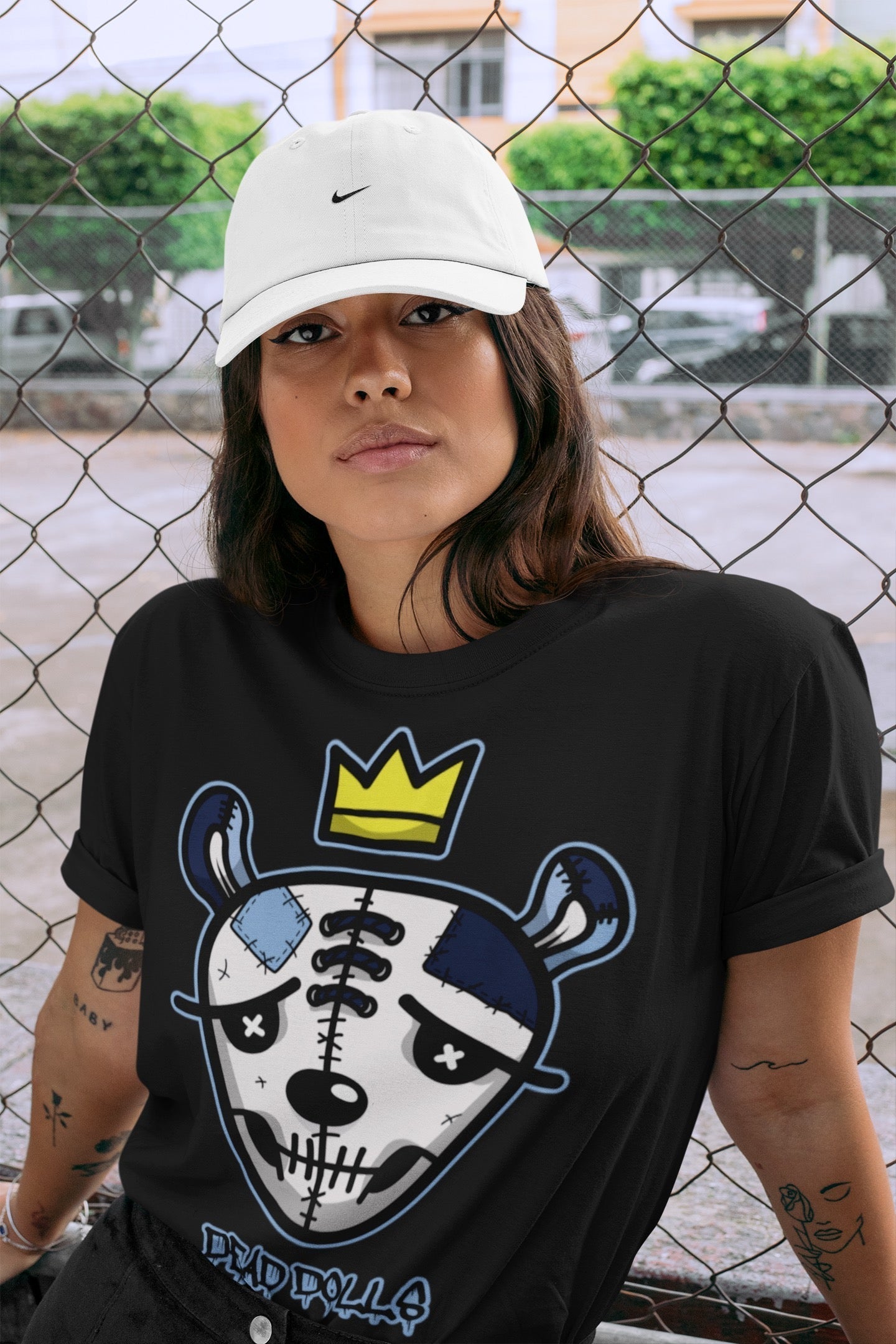 Jordan 6 UNC Shirt To Match Jordans Dead Dolls Face Sneaker Tees Jordan 6 UNC Drip Gear Zone Sneaker Matching Clothing Unisex Shirts