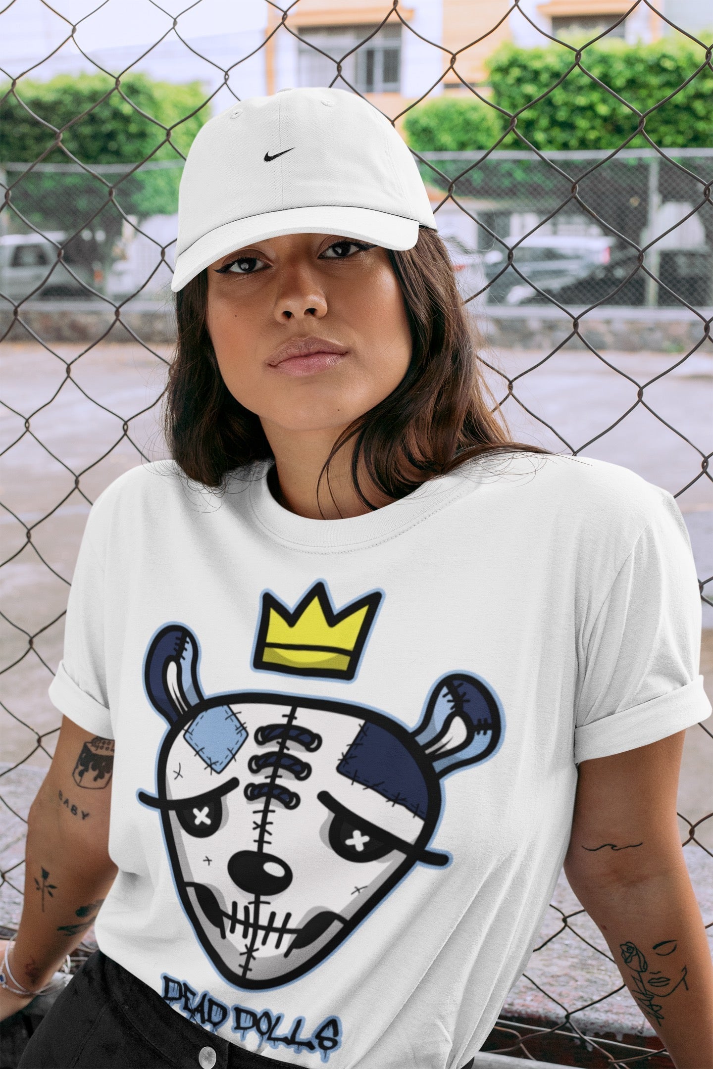 Jordan 6 UNC Shirt To Match Jordans Dead Dolls Face Sneaker Tees Jordan 6 UNC Drip Gear Zone Sneaker Matching Clothing Unisex Shirts