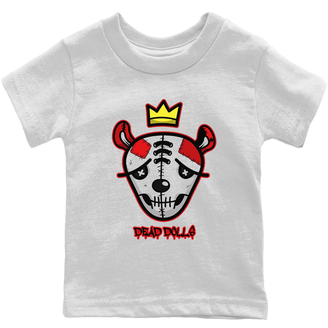 Jordan 9 Chile Red Shirt To Match Jordans Dead Dolls Face Sneaker Tees Jordan 9 Chile Red Drip Gear Zone Sneaker Matching Clothing Kids Shirts