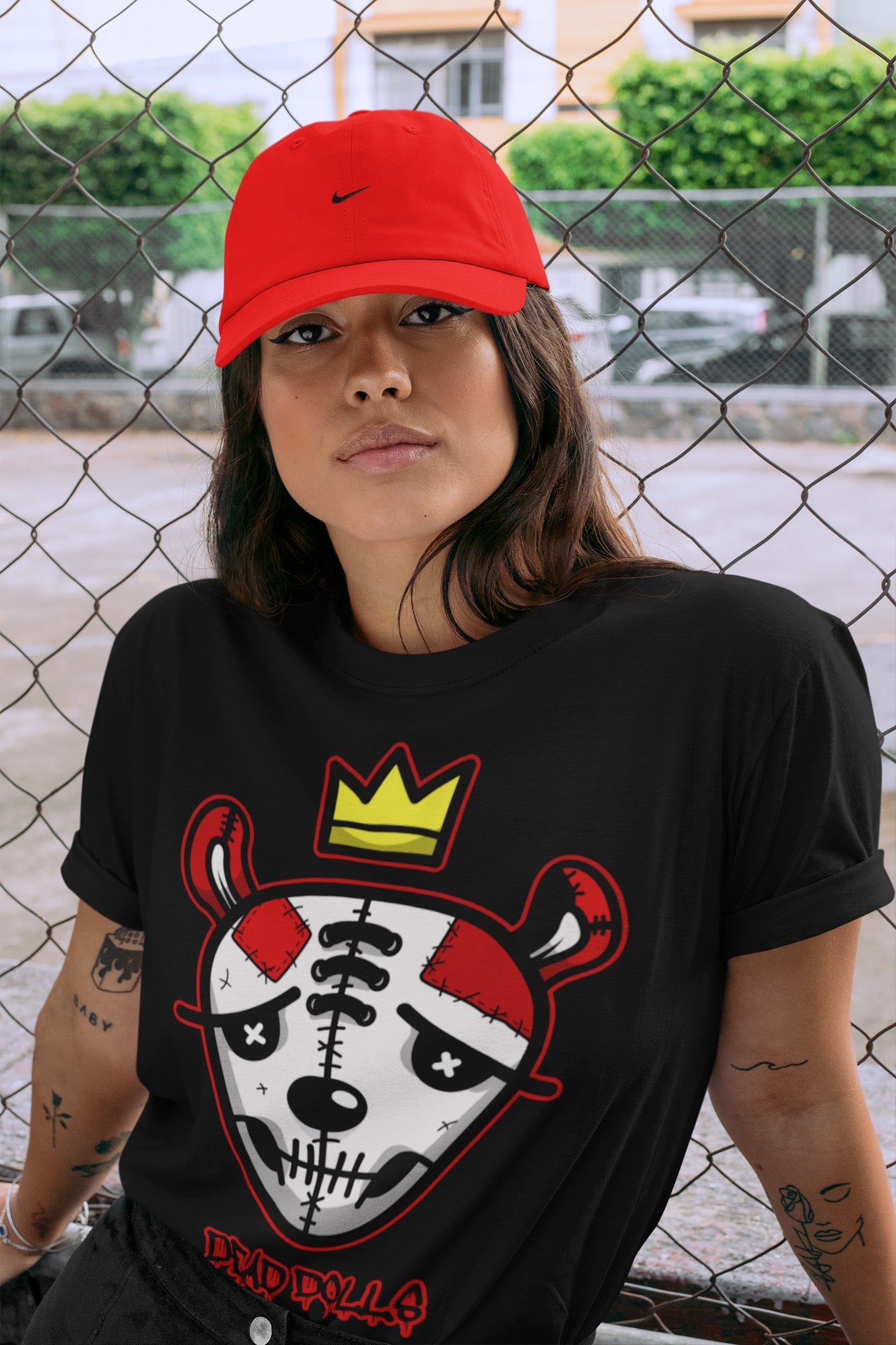 Jordan 9 Chile Red Shirt To Match Jordans Dead Dolls Face Sneaker Tees Jordan 9 Chile Red Drip Gear Zone Sneaker Matching Clothing Unisex Shirts