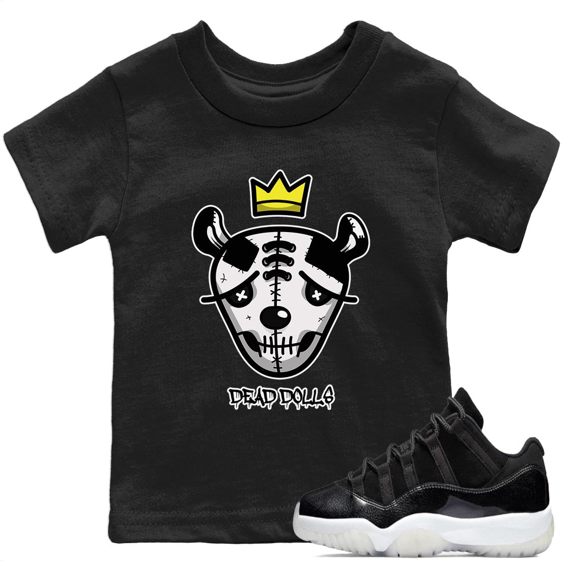 Jordan 11 72-10 Sneaker Matching T-Shirt Dead Dolls Face Sneaker Tees Jordan 11 72-10 Sneaker Release Tees Kids Shirts