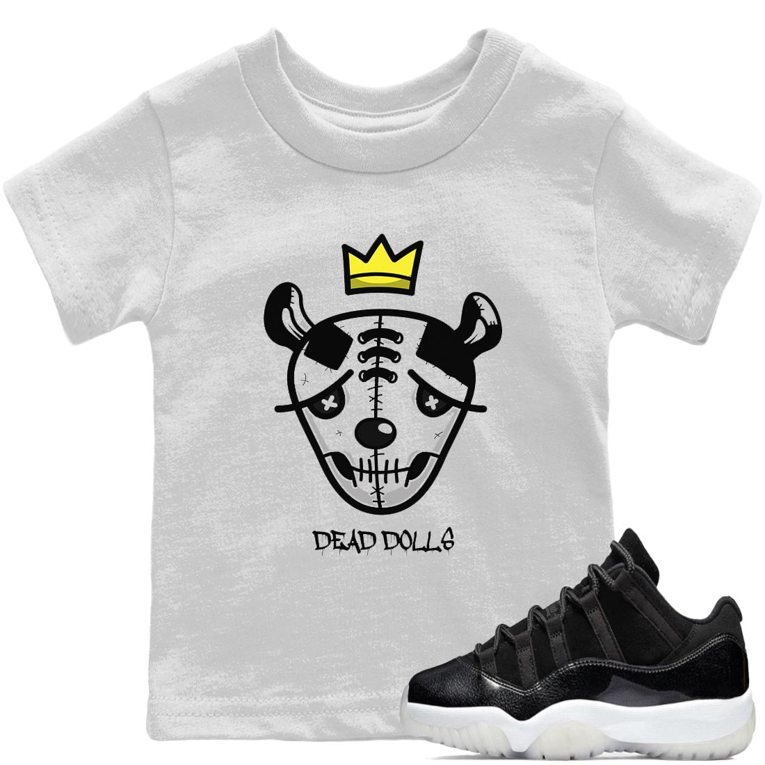 Jordan 11 72-10 Sneaker Matching T-Shirt Dead Dolls Face Sneaker Tees Jordan 11 72-10 Sneaker Release Tees Kids Shirts