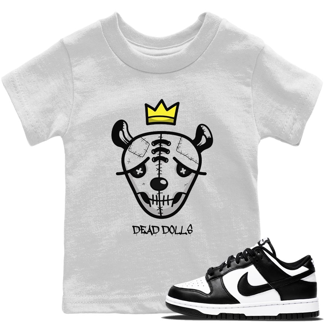 Dunk Panda Sneaker Match Tees Dead Dolls Face Sneaker Tees Dunk Panda Jordan to match sneaker T-Shirt Kids Shirts
