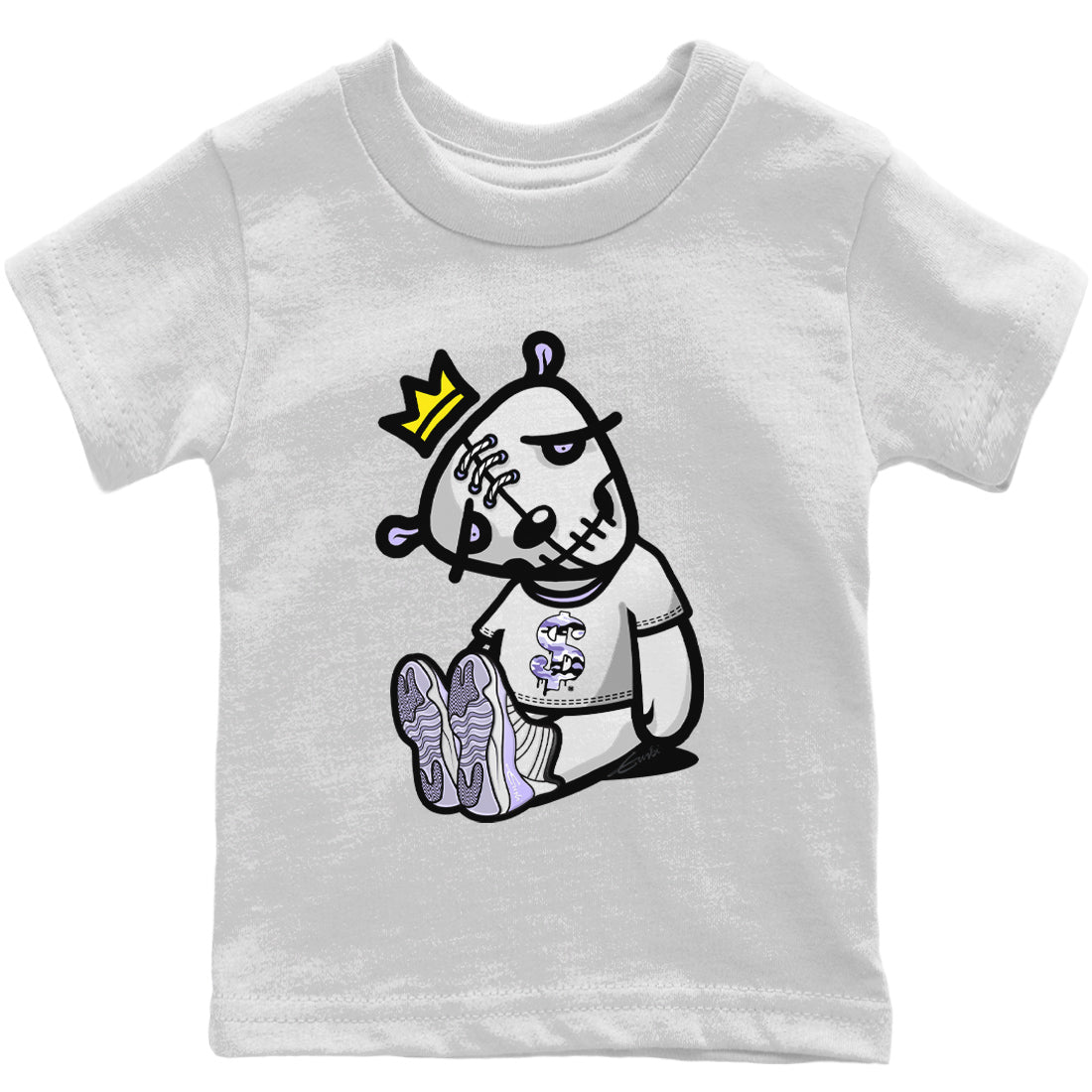 Jordan 11 Pure Violet Sneaker Matching T-Shirt Dead Dolls Sneaker Tees Jordan 11 Pure Violet Sneaker Release Tees Kids Shirts