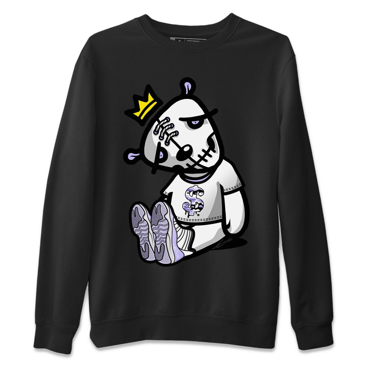 Jordan 11 Pure Violet Sneaker Matching T-Shirt Dead Dolls Sneaker Tees Jordan 11 Pure Violet Sneaker Release Tees Crew Neck Tees