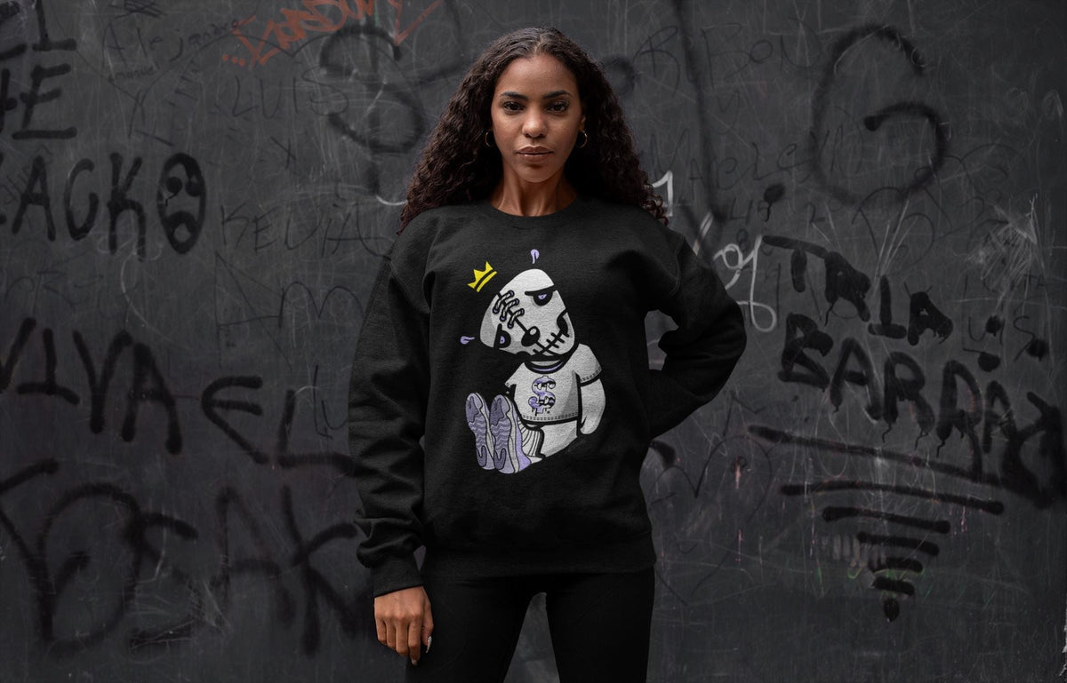 Jordan 11 Pure Violet Sneaker Matching T-Shirt Dead Dolls Sneaker Tees Jordan 11 Pure Violet Sneaker Release Tees Crew Neck Tees