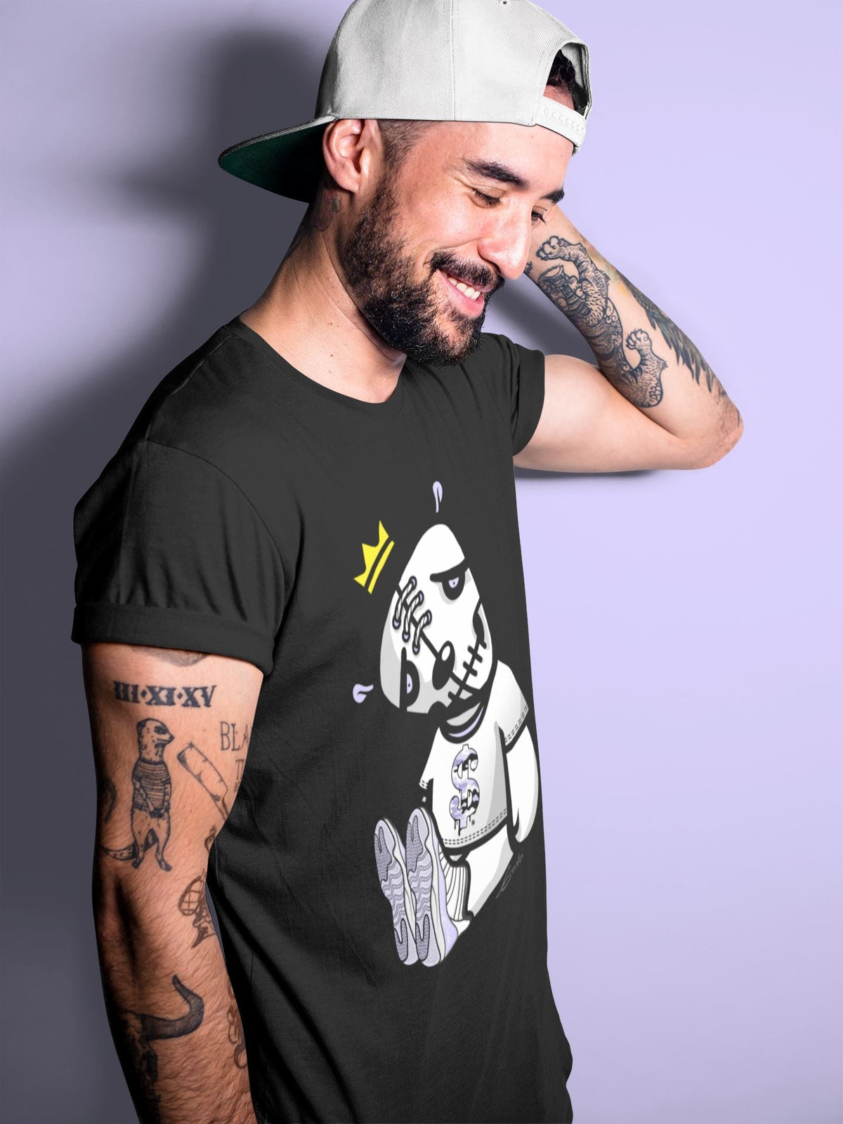 Jordan 11 Pure Violet Sneaker Matching T-Shirt Dead Dolls Sneaker Tees Jordan 11 Pure Violet Sneaker Release Tees Crew Neck Tees