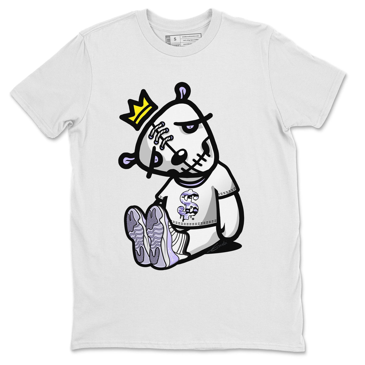 Jordan 11 Pure Violet Sneaker Matching T-Shirt Dead Dolls Sneaker Tees Jordan 11 Pure Violet Sneaker Release Tees Crew Neck Tees