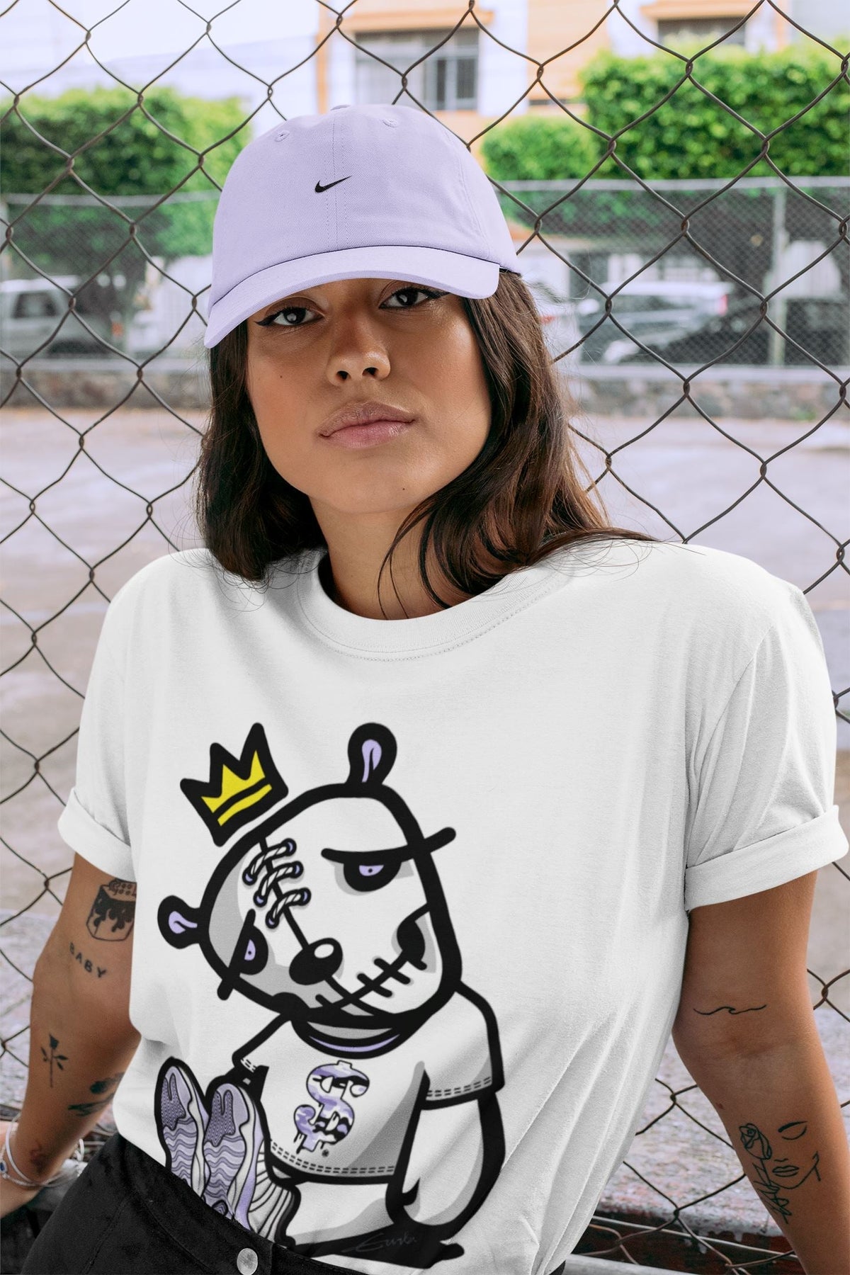 Jordan 11 Pure Violet Sneaker Matching T-Shirt Dead Dolls Sneaker Tees Jordan 11 Pure Violet Sneaker Release Tees Crew Neck Tees