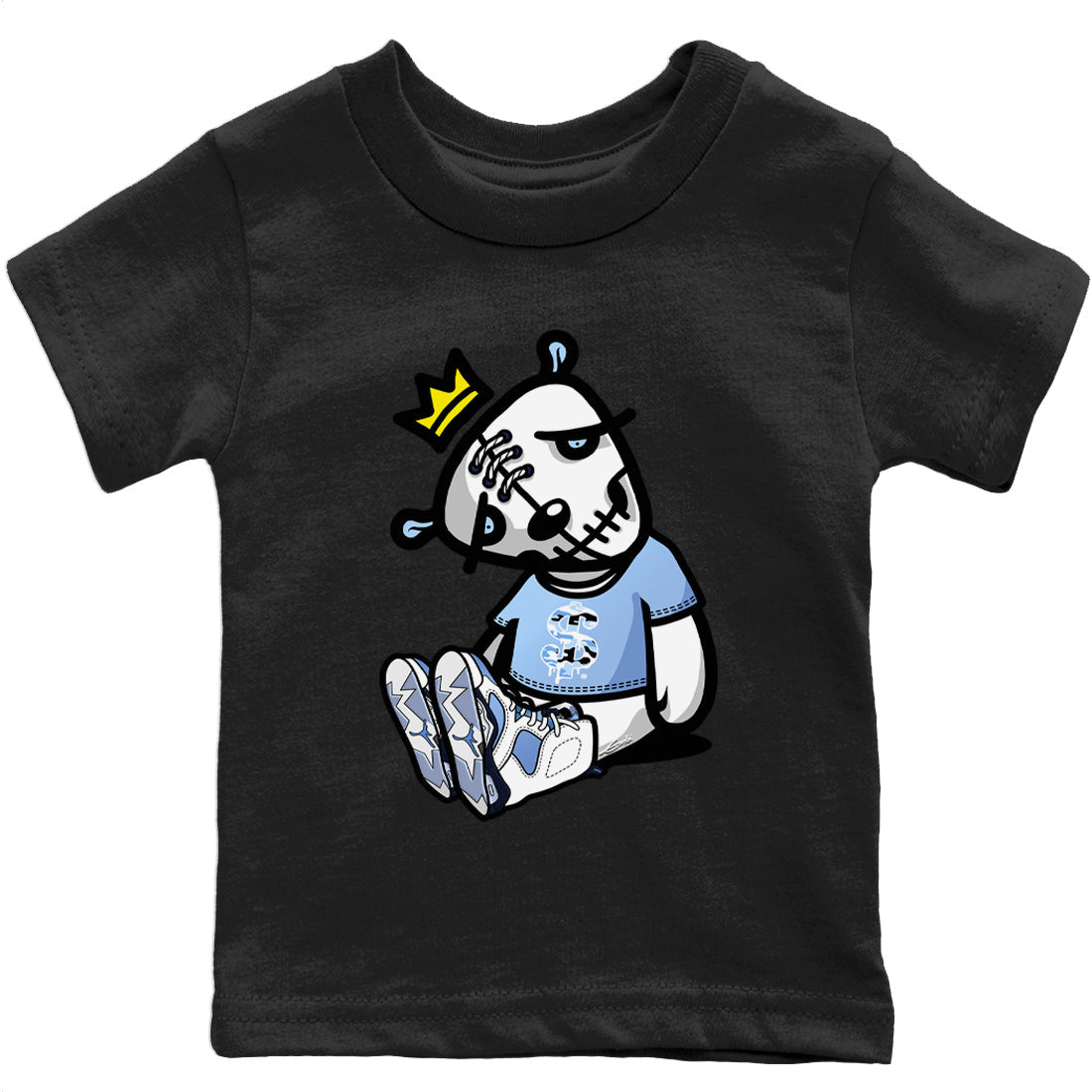 Jordan 6 UNC Shirt To Match Jordans Dead Dolls Sneaker Tees Jordan 6 UNC Drip Gear Zone Sneaker Matching Clothing Kids Shirts