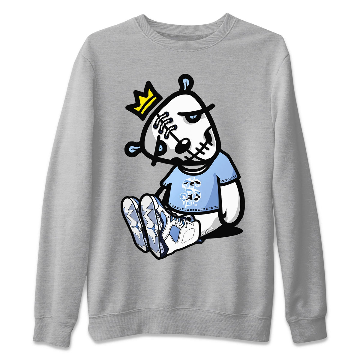 Jordan 6 UNC Shirt To Match Jordans Dead Dolls Sneaker Tees Jordan 6 UNC Drip Gear Zone Sneaker Matching Clothing Unisex Shirts