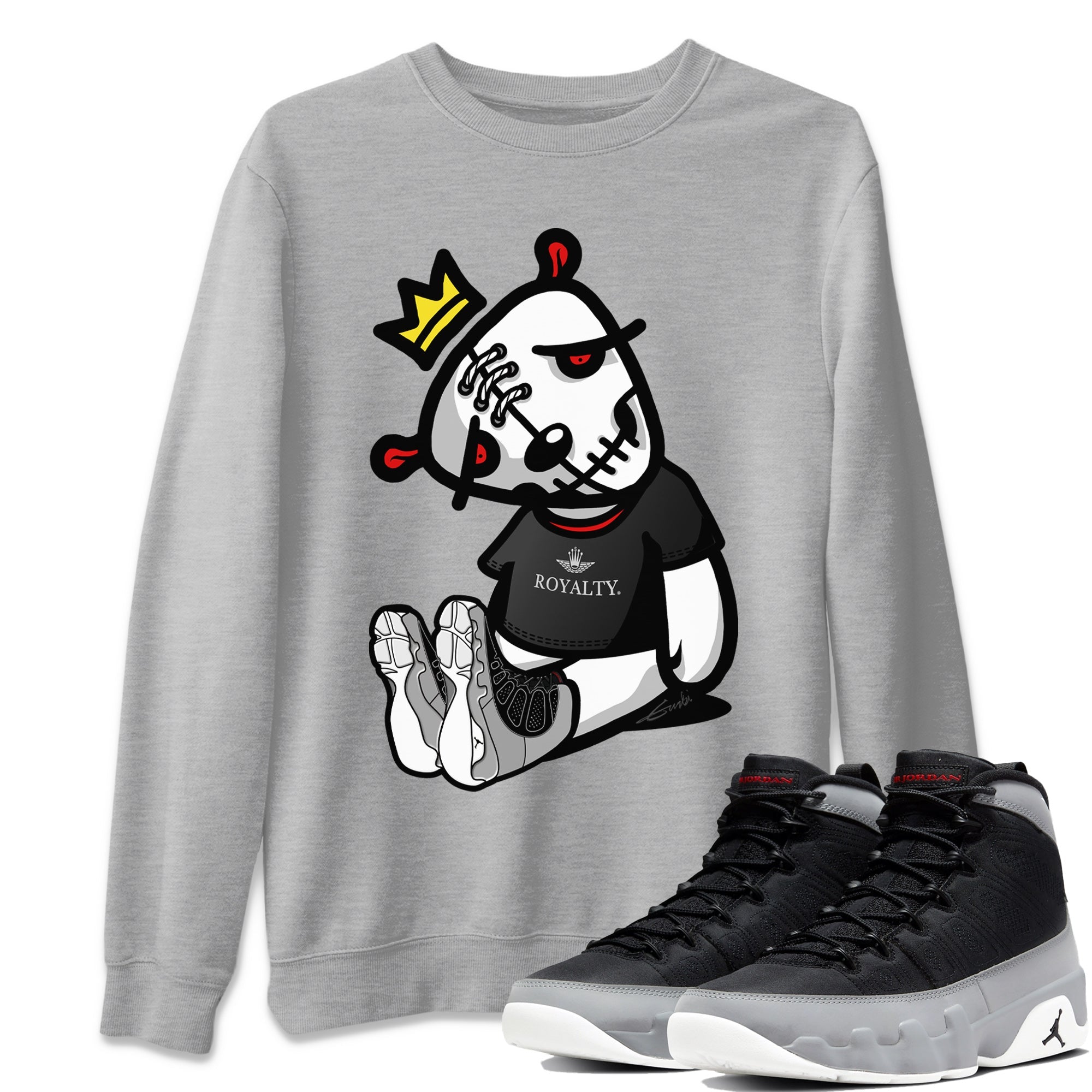Jordan 9 Particle Grey Shirt To Match Jordans Dead Dolls Sneaker Tees Jordan 9 Particle Grey Drip Gear Zone Sneaker Matching Clothing Unisex Shirts