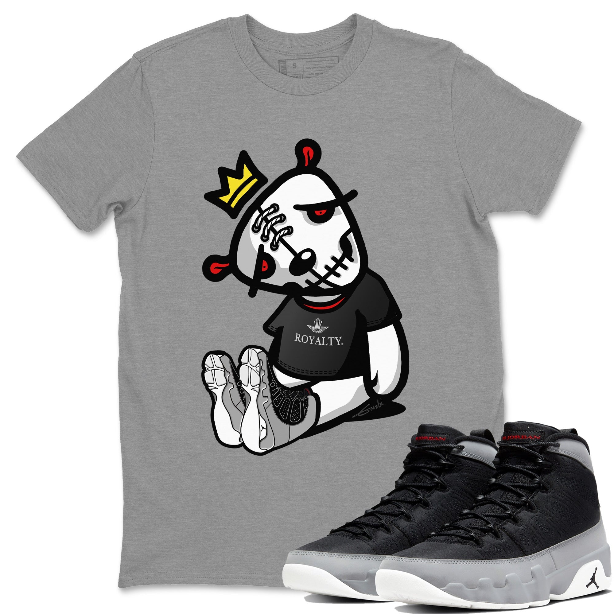 Jordan 9 Particle Grey Shirt To Match Jordans Dead Dolls Sneaker Tees Jordan 9 Particle Grey Drip Gear Zone Sneaker Matching Clothing Unisex Shirts