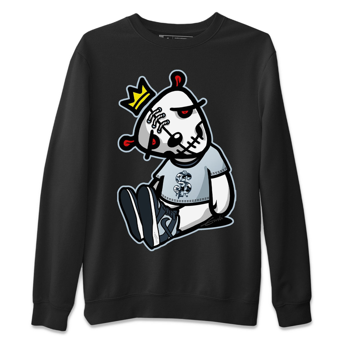 Dunk championship Grey Sneaker Match Tees Dead Dolls Sneaker Tees Dunk championship Grey Jordan to match sneaker T-Shirt Crew Neck Shirts