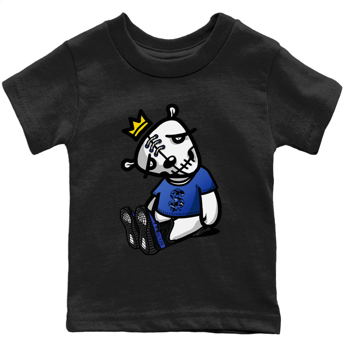Yeezy 350 Dazzling Blue Shirt To Match Jordans Dead Dolls Sneaker Tees Yeezy 350 Dazzling Blue Drip Gear Zone Sneaker Matching Clothing Kids Shirts
