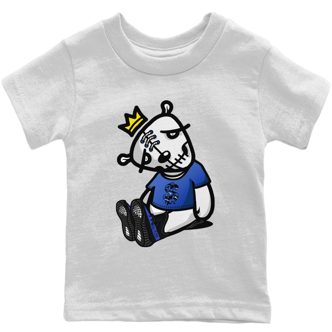 Yeezy 350 Dazzling Blue Shirt To Match Jordans Dead Dolls Sneaker Tees Yeezy 350 Dazzling Blue Drip Gear Zone Sneaker Matching Clothing Kids Shirts