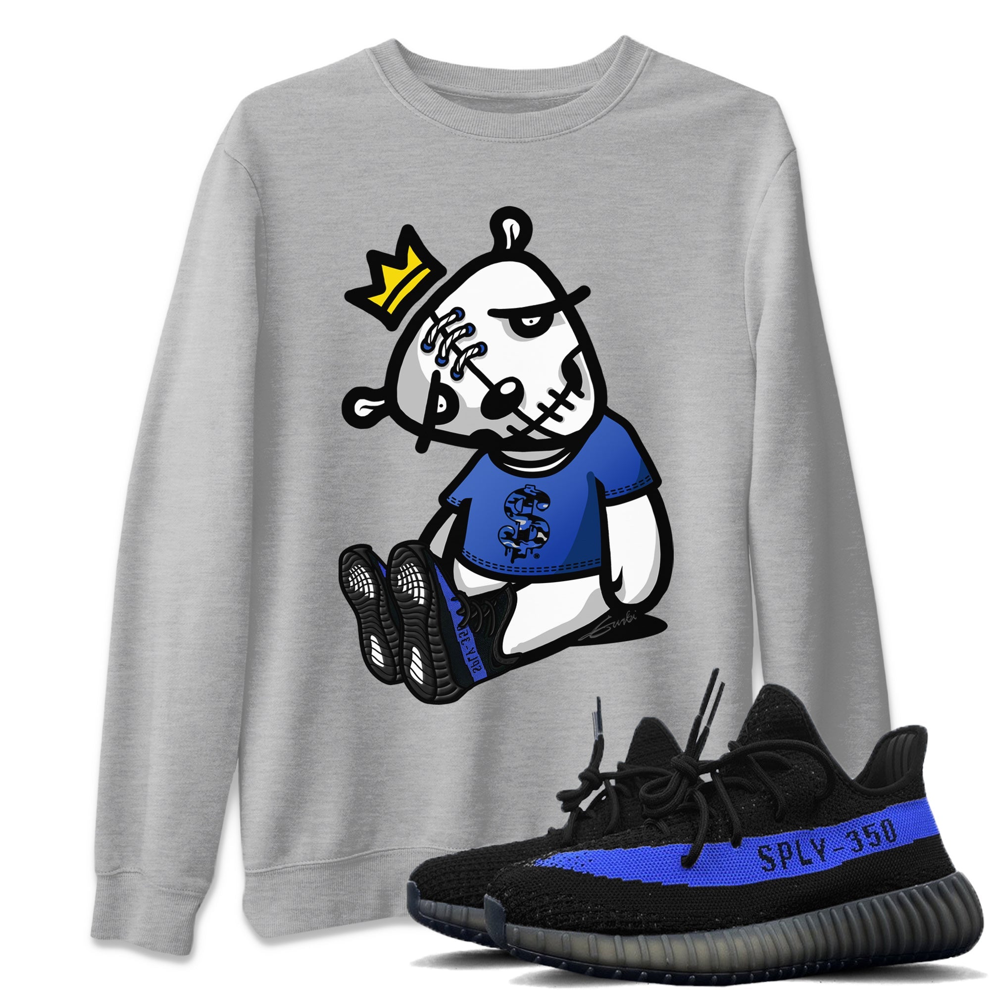 Yeezy 350 Dazzling Blue Shirt To Match Jordans Dead Dolls Sneaker Tees Yeezy 350 Dazzling Blue Drip Gear Zone Sneaker Matching Clothing Unisex Shirts