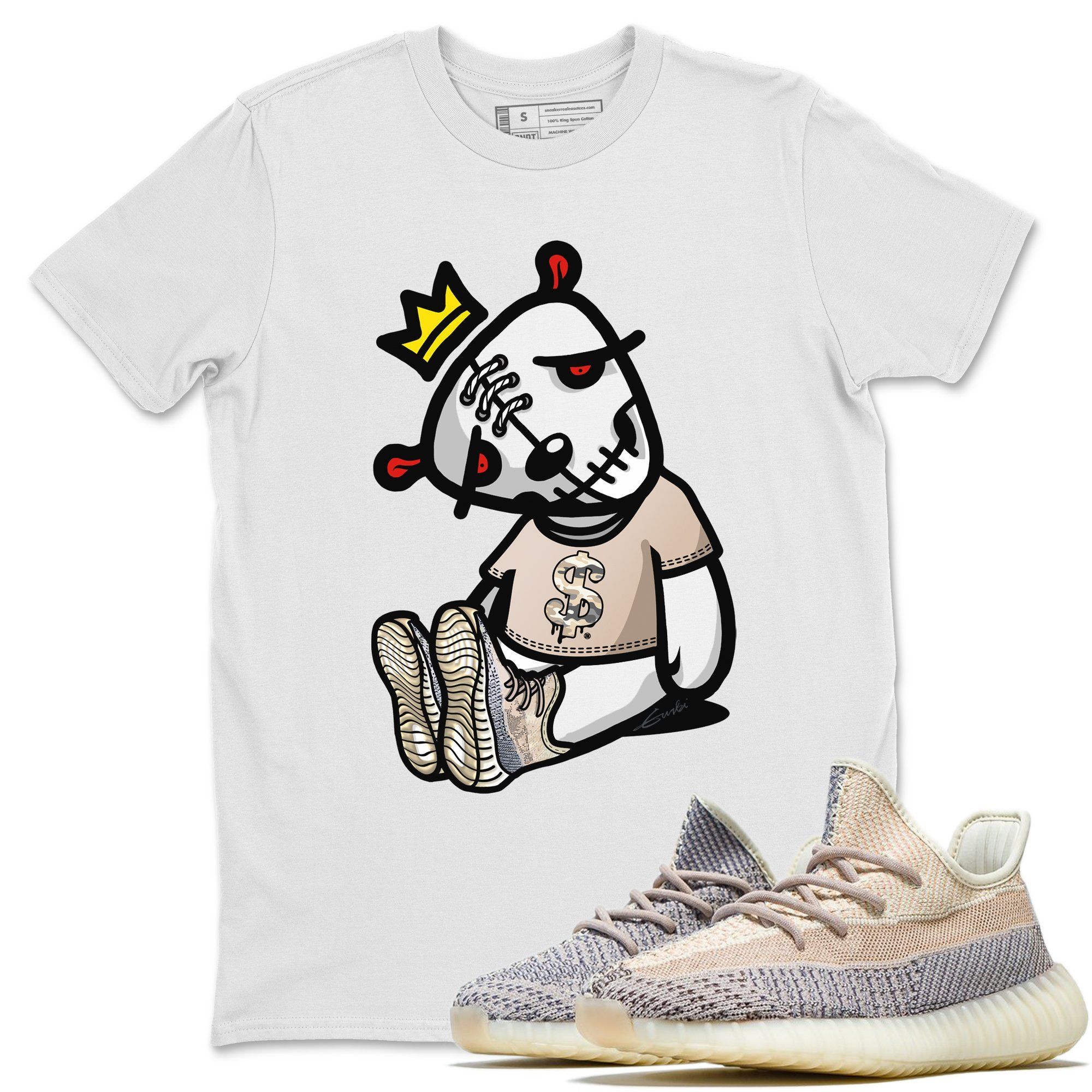 Yeezy 350 Ash Pearl Shirt To Match Jordans Dead Dolls Sneaker Tees Yeezy 350 Ash Pearl Drip Gear Zone Sneaker Matching Clothing Unisex Shirts