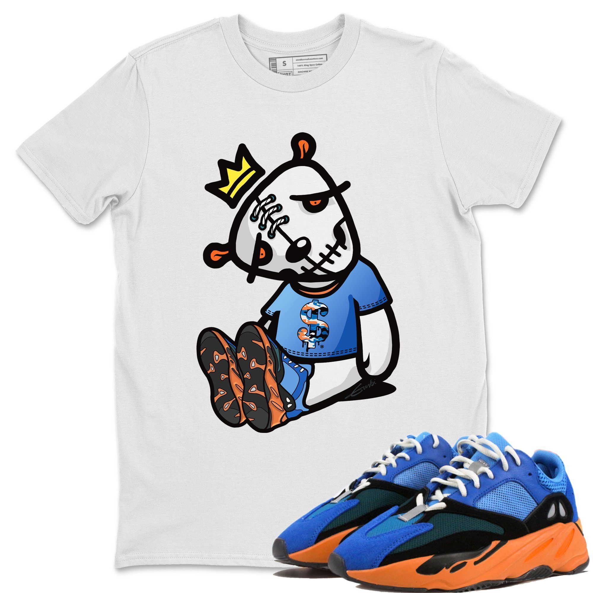 Yeezy 700 Bright Blue Shirt To Match Jordans Dead Dolls Sneaker Tees Yeezy 700 Bright Blue Drip Gear Zone Sneaker Matching Clothing Unisex Shirts