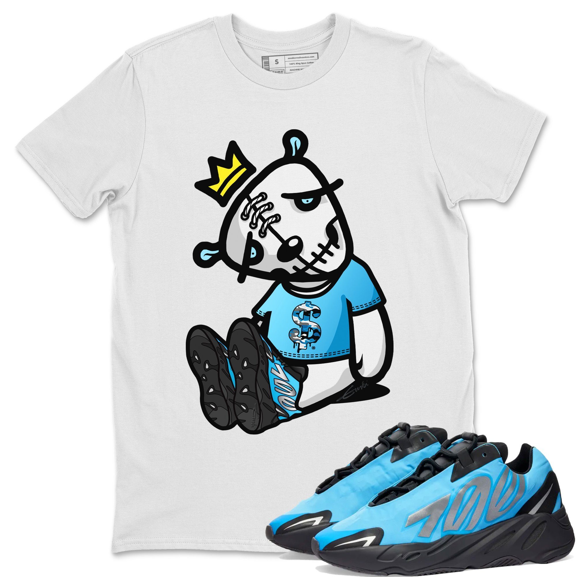 Yeezy 700 Bright Cyan Shirt To Match Jordans Dead Dolls Sneaker Tees Yeezy 700 Bright Cyan Drip Gear Zone Sneaker Matching Clothing Unisex Shirts