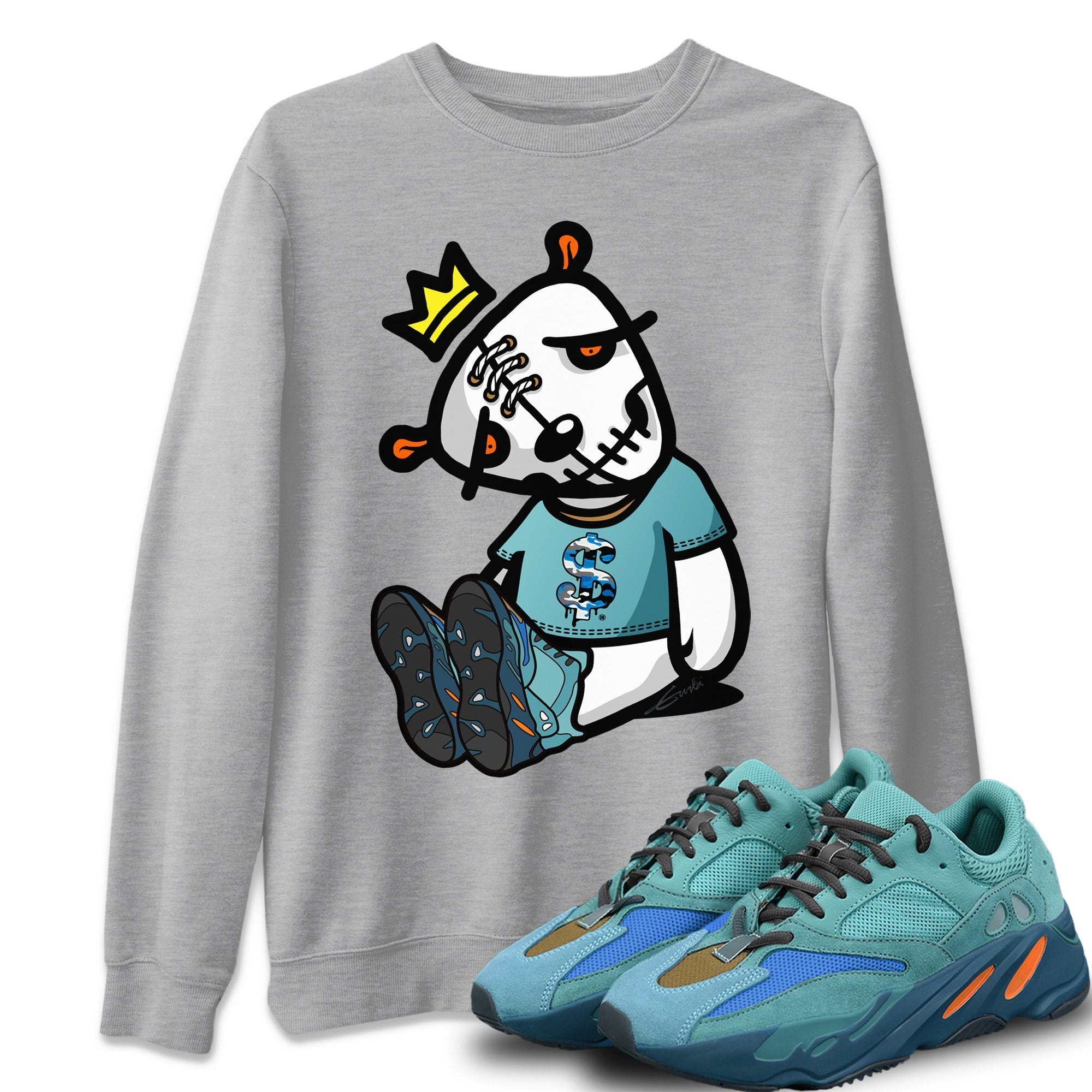 Yeezy 700 Faded Azure Shirt To Match Jordans Dead Dolls Sneaker Tees Yeezy 700 Faded Azure Drip Gear Zone Sneaker Matching Clothing Unisex Shirts