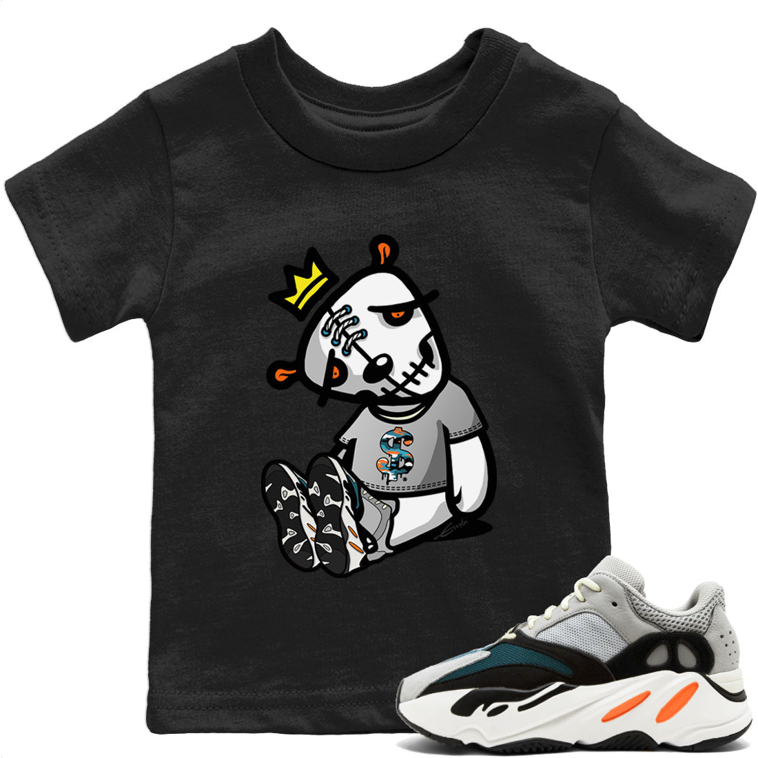 Yeezy 700 Wave Runner Shirt To Match Jordans Dead Dolls Sneaker Tees Yeezy 700 Wave Runner Drip Gear Zone Sneaker Matching Clothing Kids Shirts