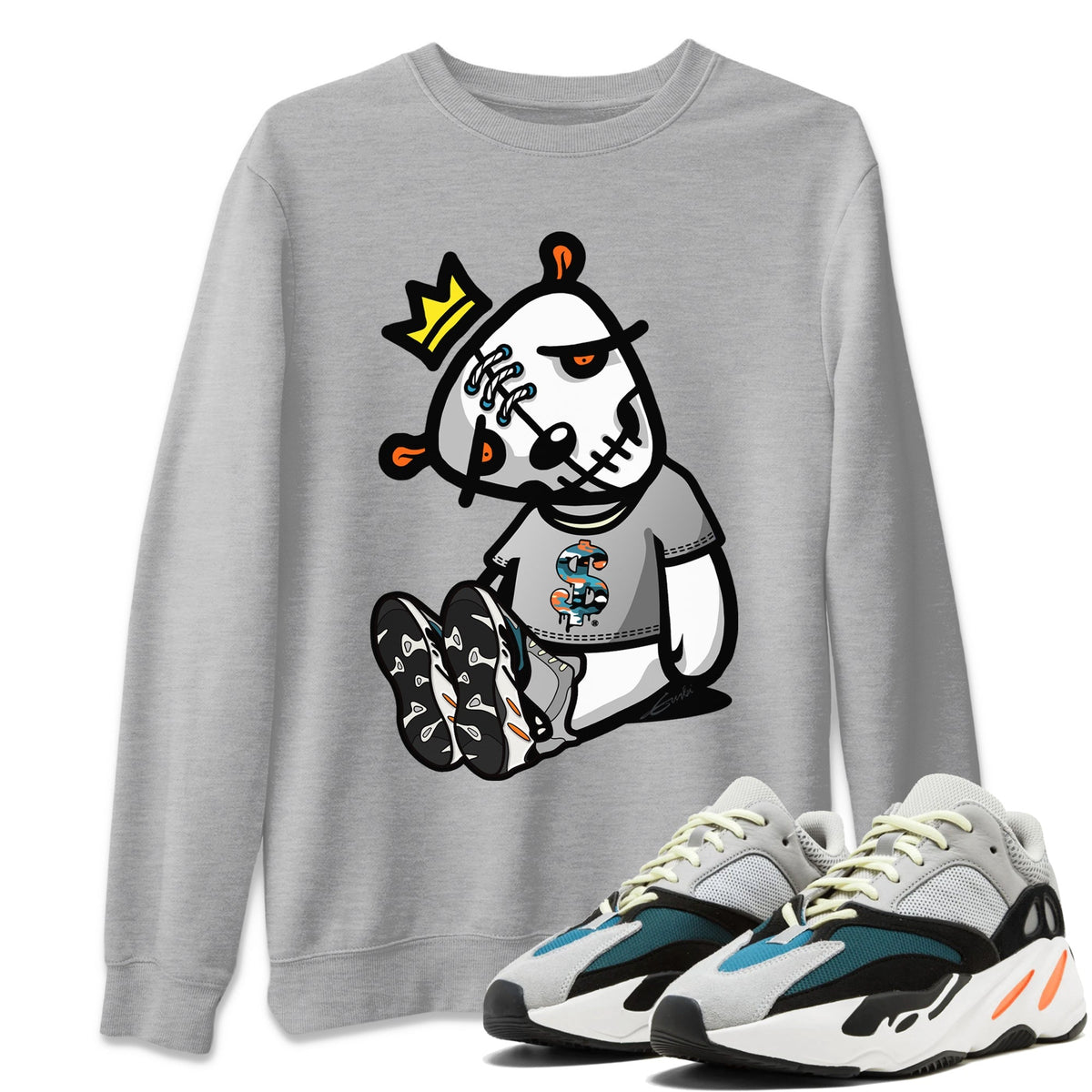 Yeezy 700 Wave Runner Shirt To Match Jordans Dead Dolls Sneaker Tees Yeezy 700 Wave Runner Drip Gear Zone Sneaker Matching Clothing Unisex Shirts