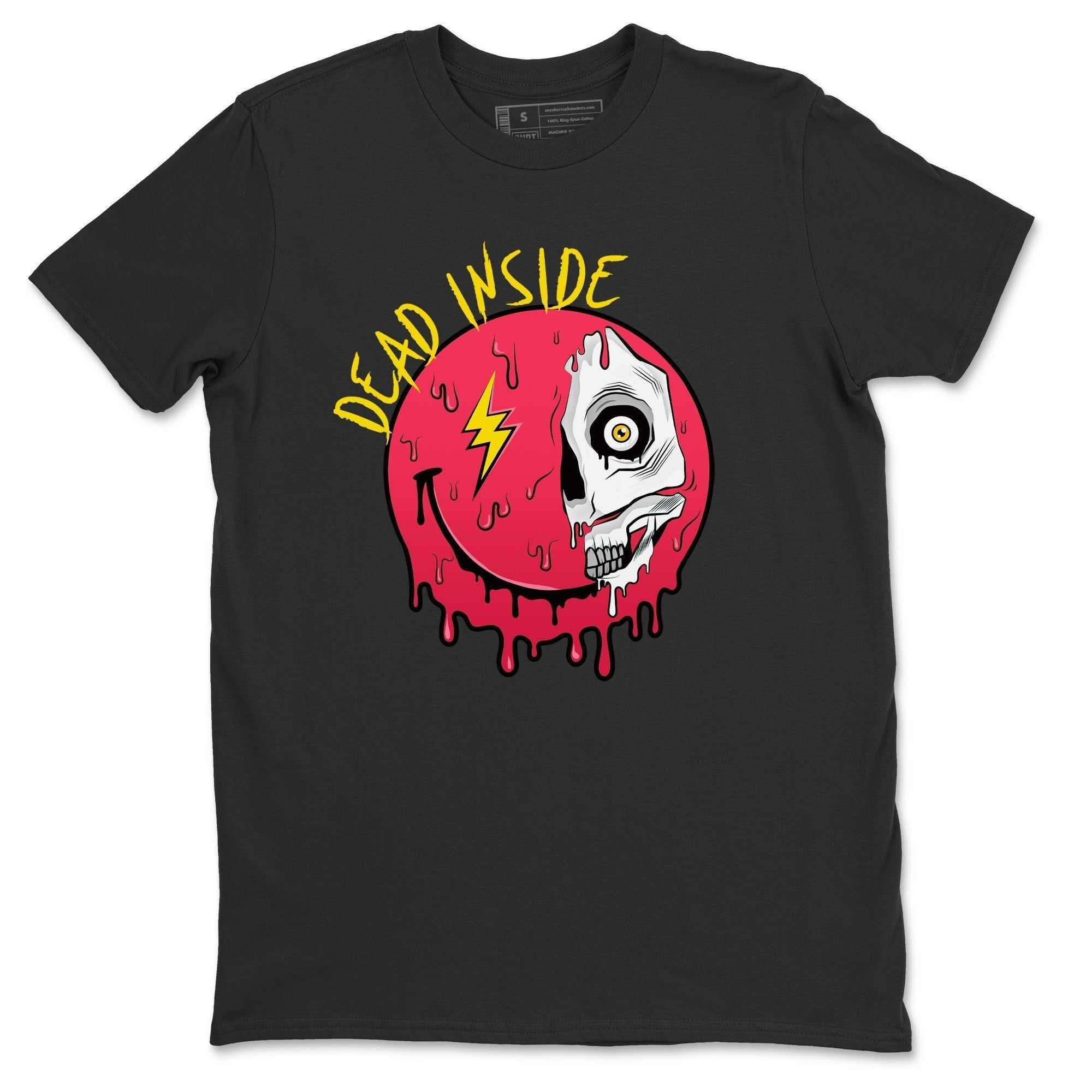 Jordan 1 Light Fusion Red Sneaker Matching T-Shirt Dead Inside Sneaker Tees Jordan 1 Light Fusion Red Sneaker Release Tees Crew Neck Tees